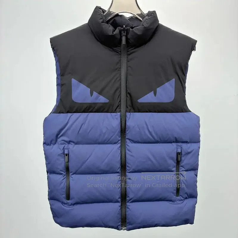 Fendi Fendi Blue Men's Puffer Vest . Size US S / EU 44-46 / 1 - 1 Thumbnail