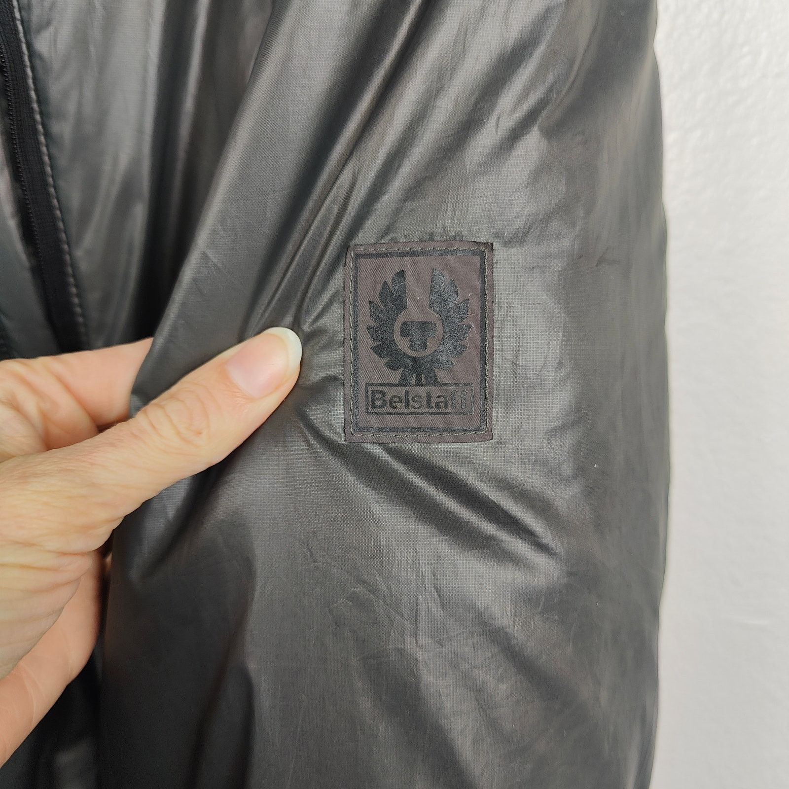 Belstaff Belstaff Puffer Jacket XL Soft Black Full Zip Moto Pockets Size US XL / EU 56 / 4 - 3 Thumbnail
