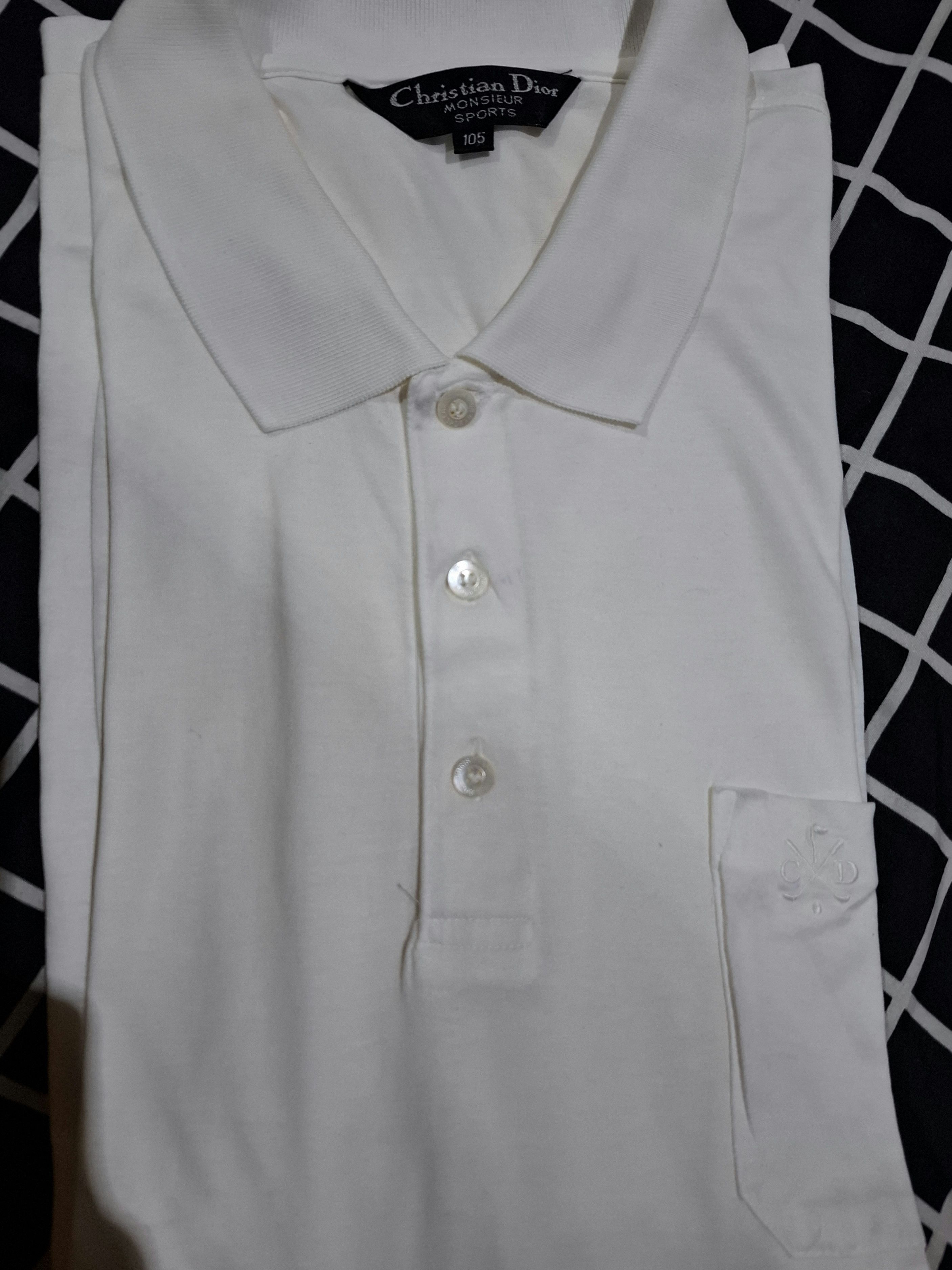 Christian Dior Monsieur RARE Vintage Christian Dior Monsieur Sports Long-Sleeve Polo Size US L / EU 52-54 / 3 - 2 Thumbnail