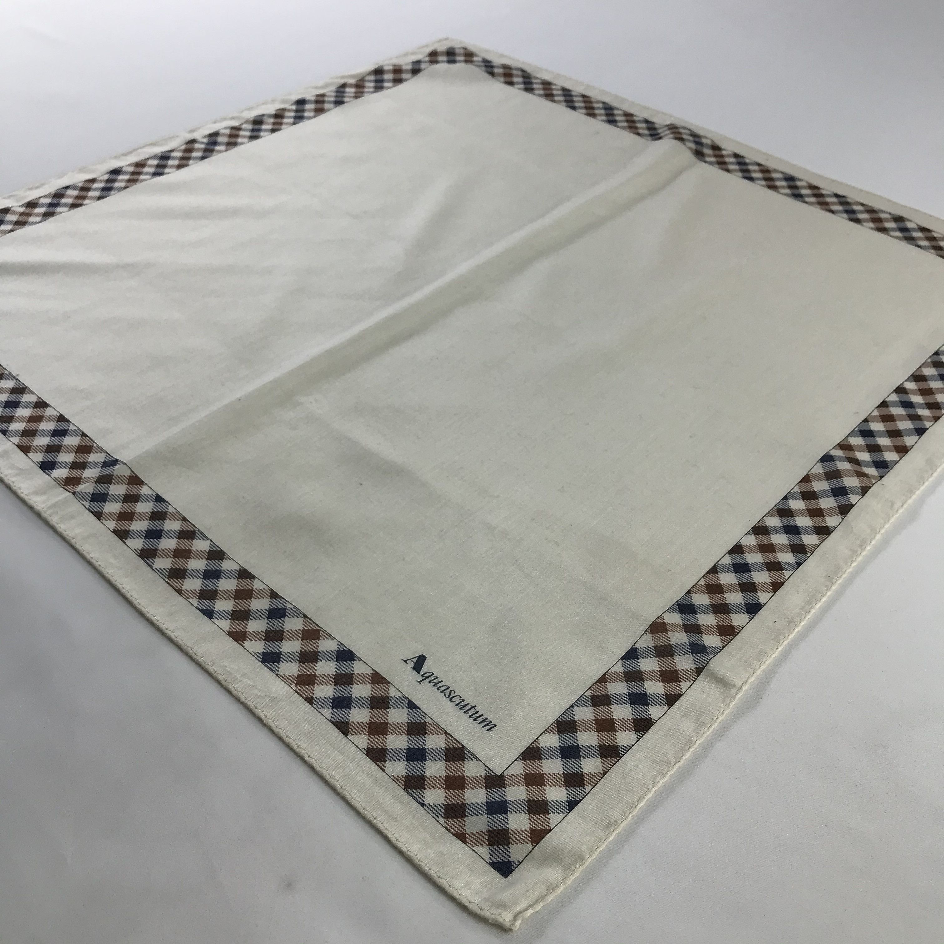 Aquascutum × Vintage Aquascutum Bandana / Handkerchief / Neckerchief - S1163 Size ONE SIZE - 2 Thumbnail