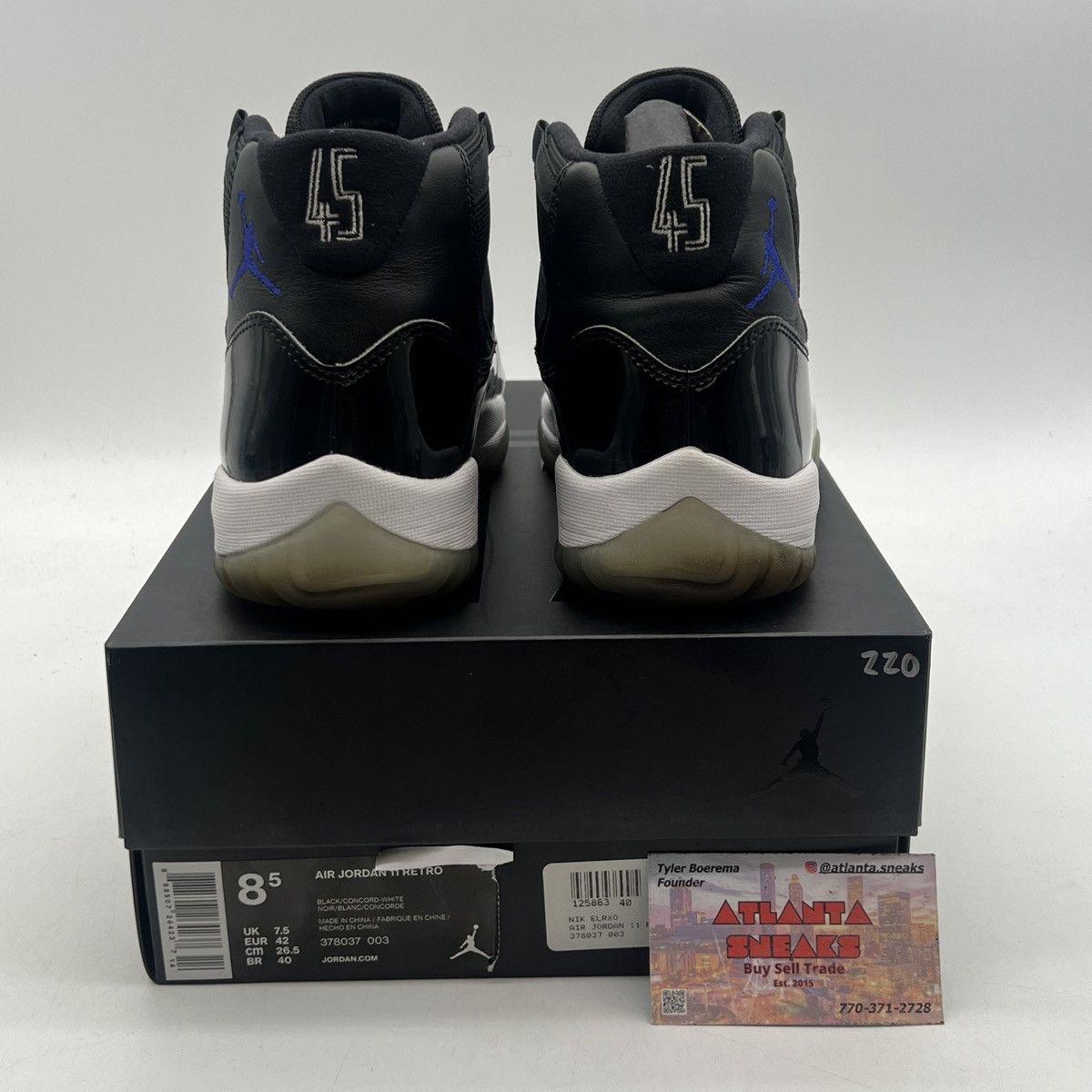 Jordan Brand Air Jordan 11 space jam Size US 8.5 / EU 41-42 - 3 Thumbnail