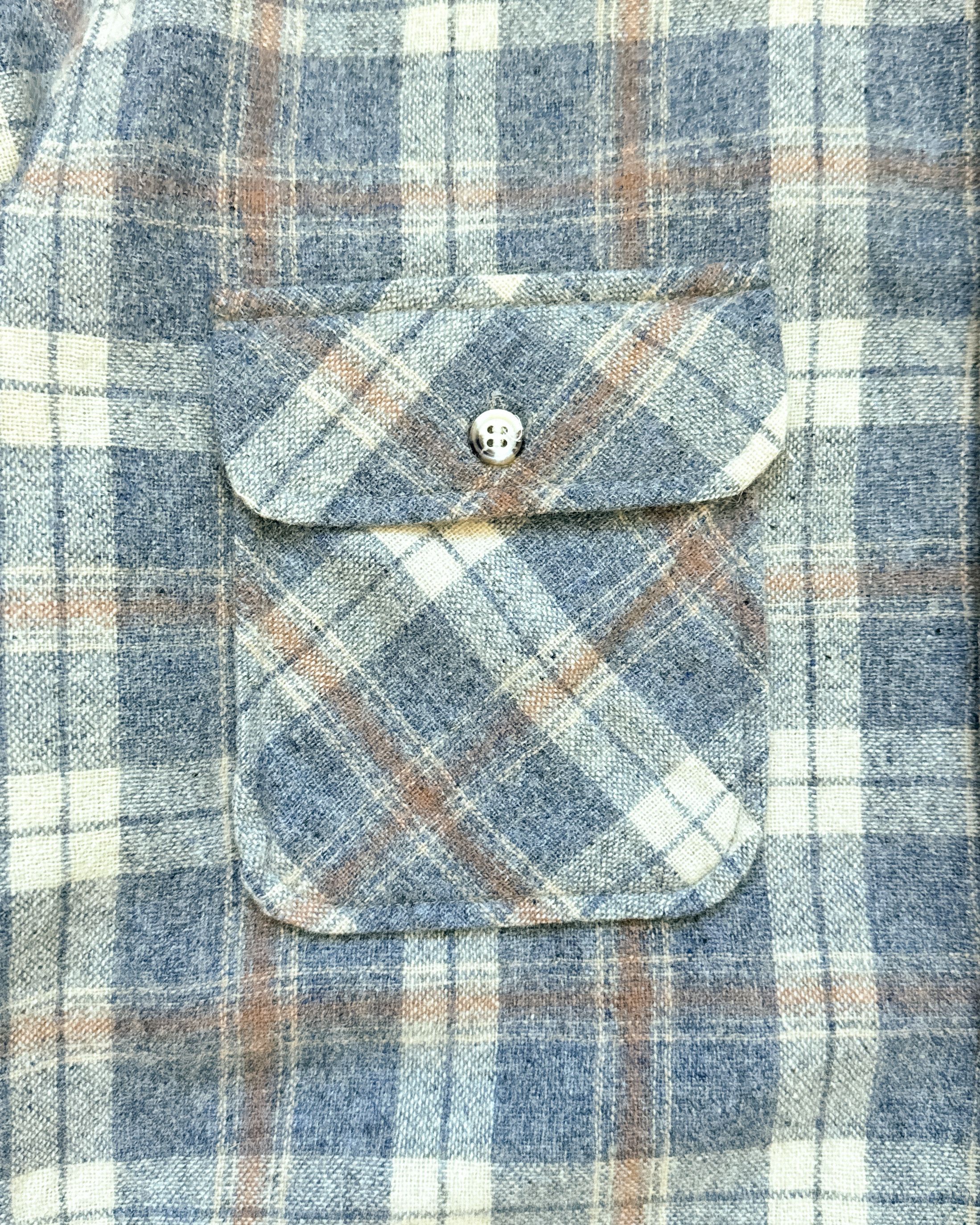 Vintage Vintage 1980s Squaw Plaid Flannel Gray Men's M Boho Hippie Size US M / EU 48-50 / 2 - 3 Thumbnail