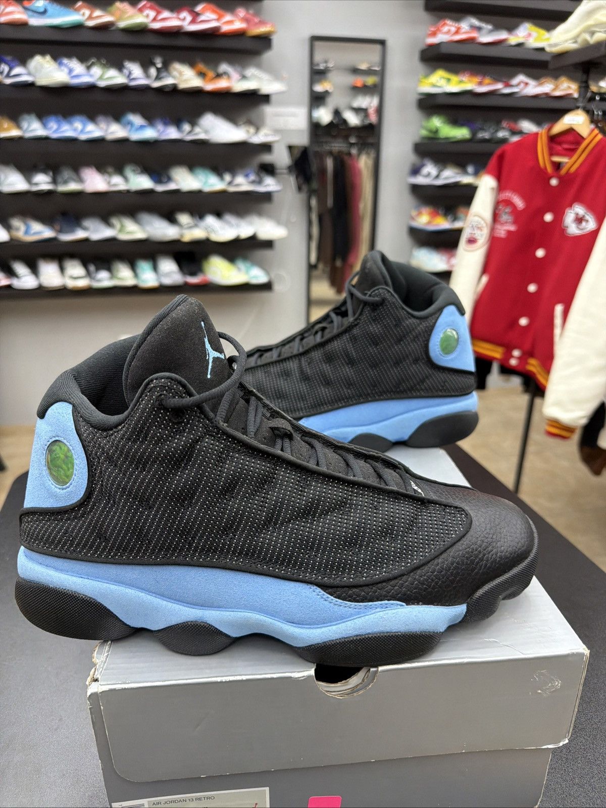 Jordan Brand Size 11 - Air Jordan Retro 13 Black University Blue White Size US 11 / EU 44 - 4 Thumbnail
