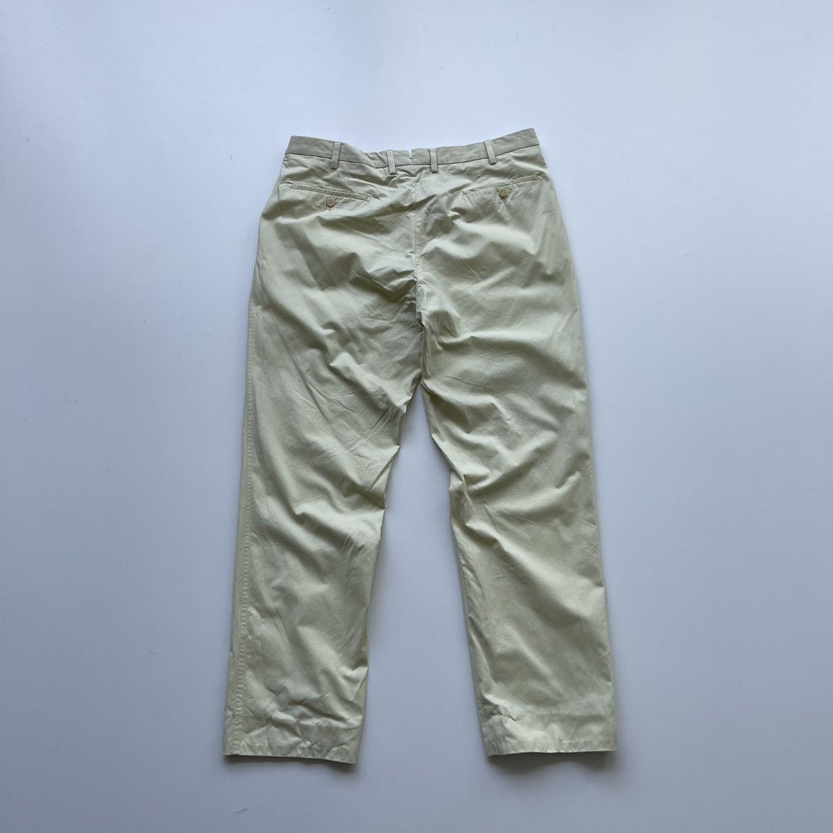Luigi Borrelli Luigi Borrelli Napoli Vintage Cotton Chino Pants Yellow Size US 36 / EU 52 - 3 Thumbnail