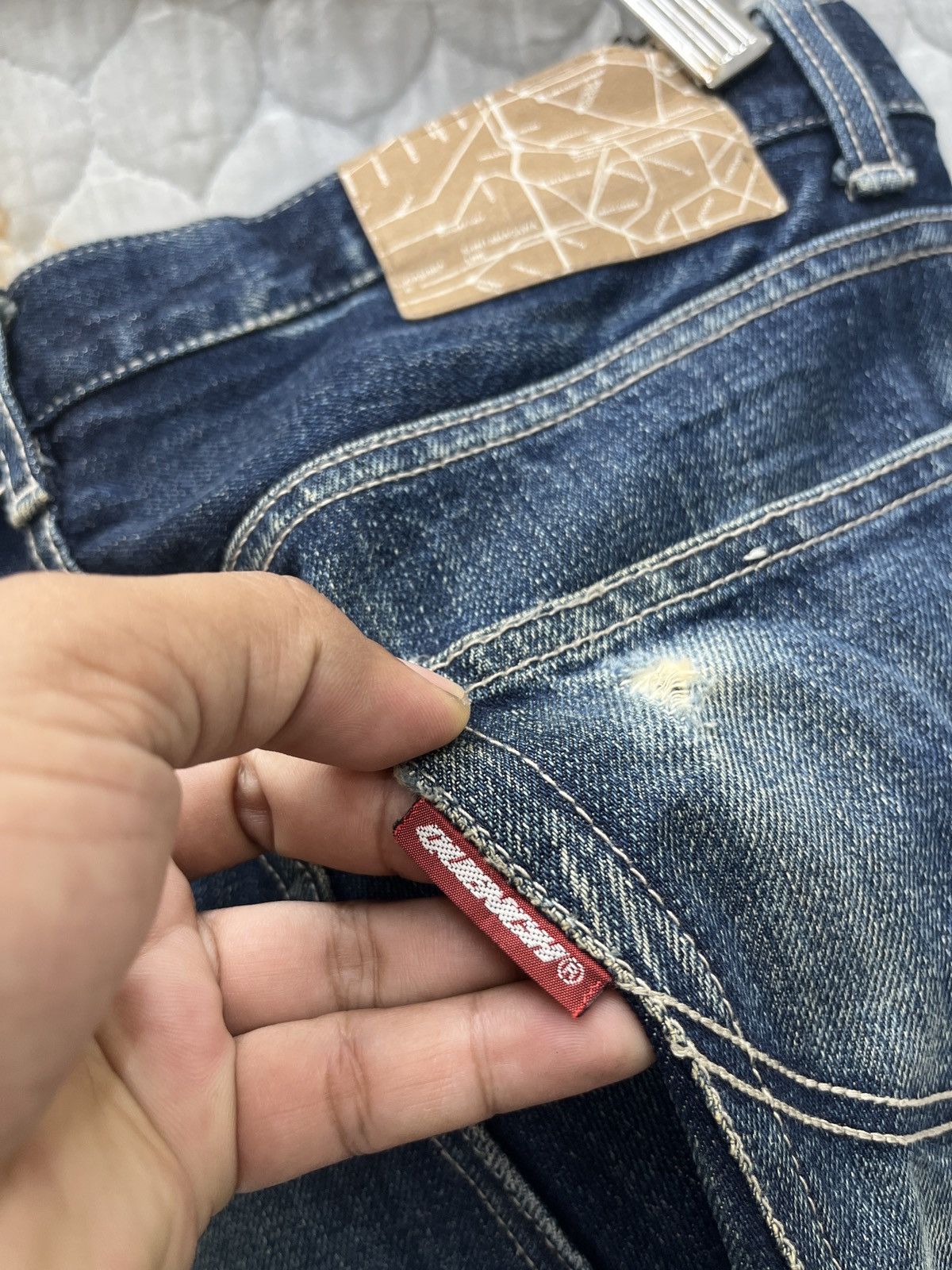 Japanese Brand × Vintage 🔥🔥🔥ARCHIVE QUENCH JAPAN BLUE INDIGO DENIM Size US 32 / EU 48 - 16 Thumbnail