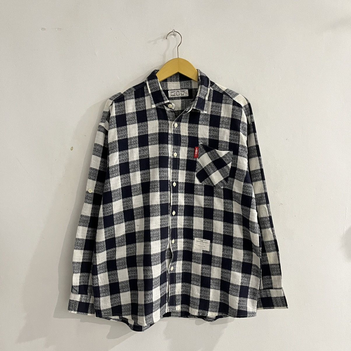 Japanese Brand Bee - Check Longslevee Shirt Size US L / EU 52-54 / 3 - 1 Thumbnail