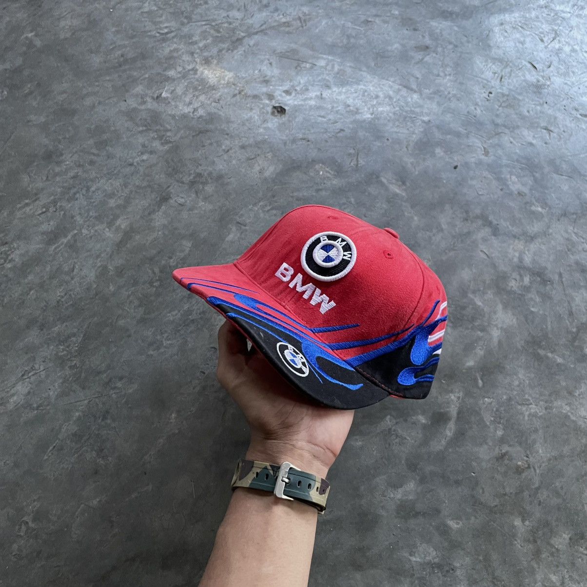 BMW VINTAGE BMW RACING FLAMES CAP HAT Y2K Size ONE SIZE - 5 Thumbnail