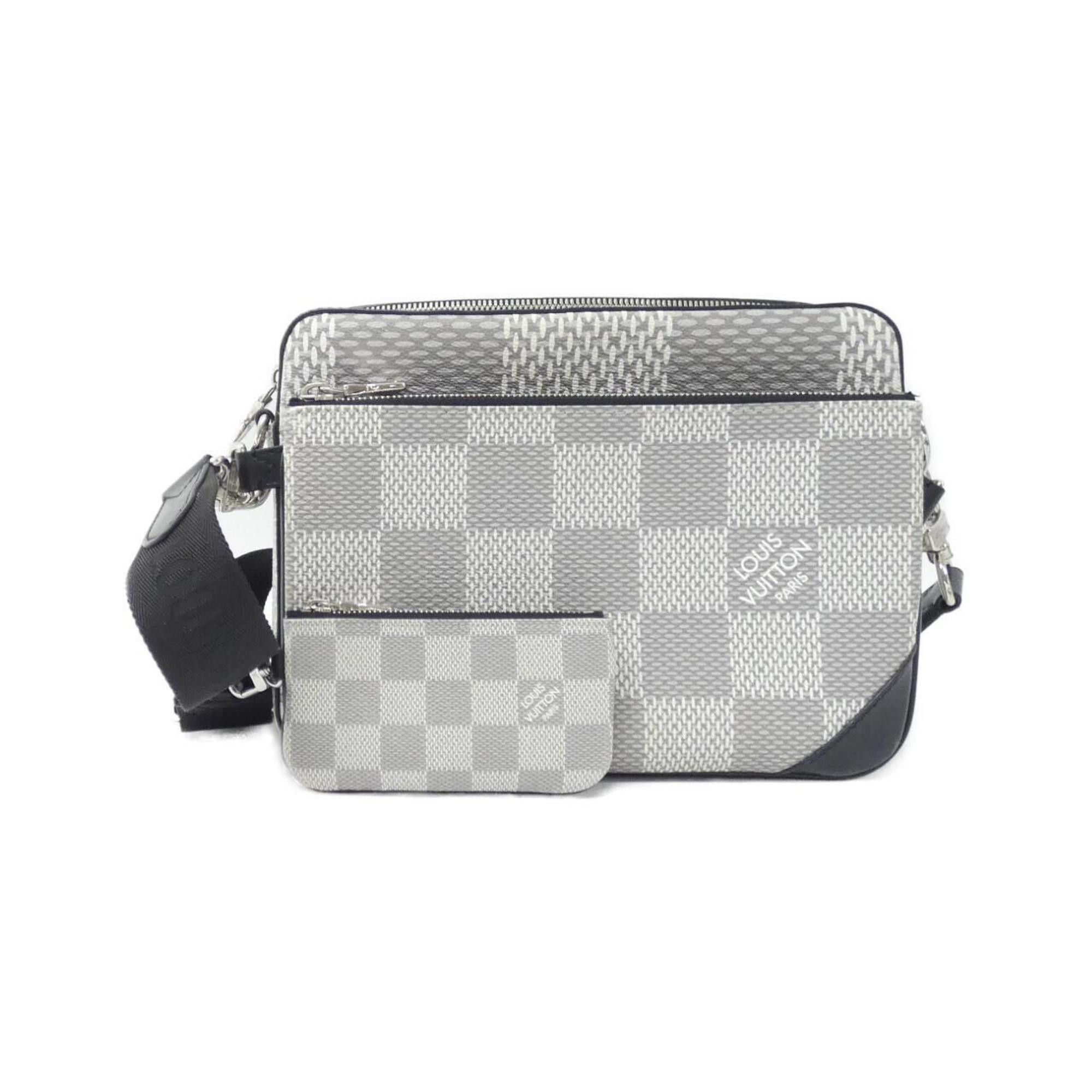 Louis Vuitton Damier Graphite 3D Trio Messenger N50027 Shoulder Bag in Silver, Women's