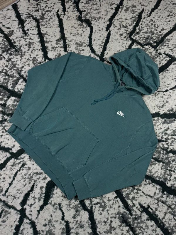 Nike Nike Navy Blue Hoodie with Swoosh Logo Size US M / EU 48-50 / 2 - 2 Thumbnail