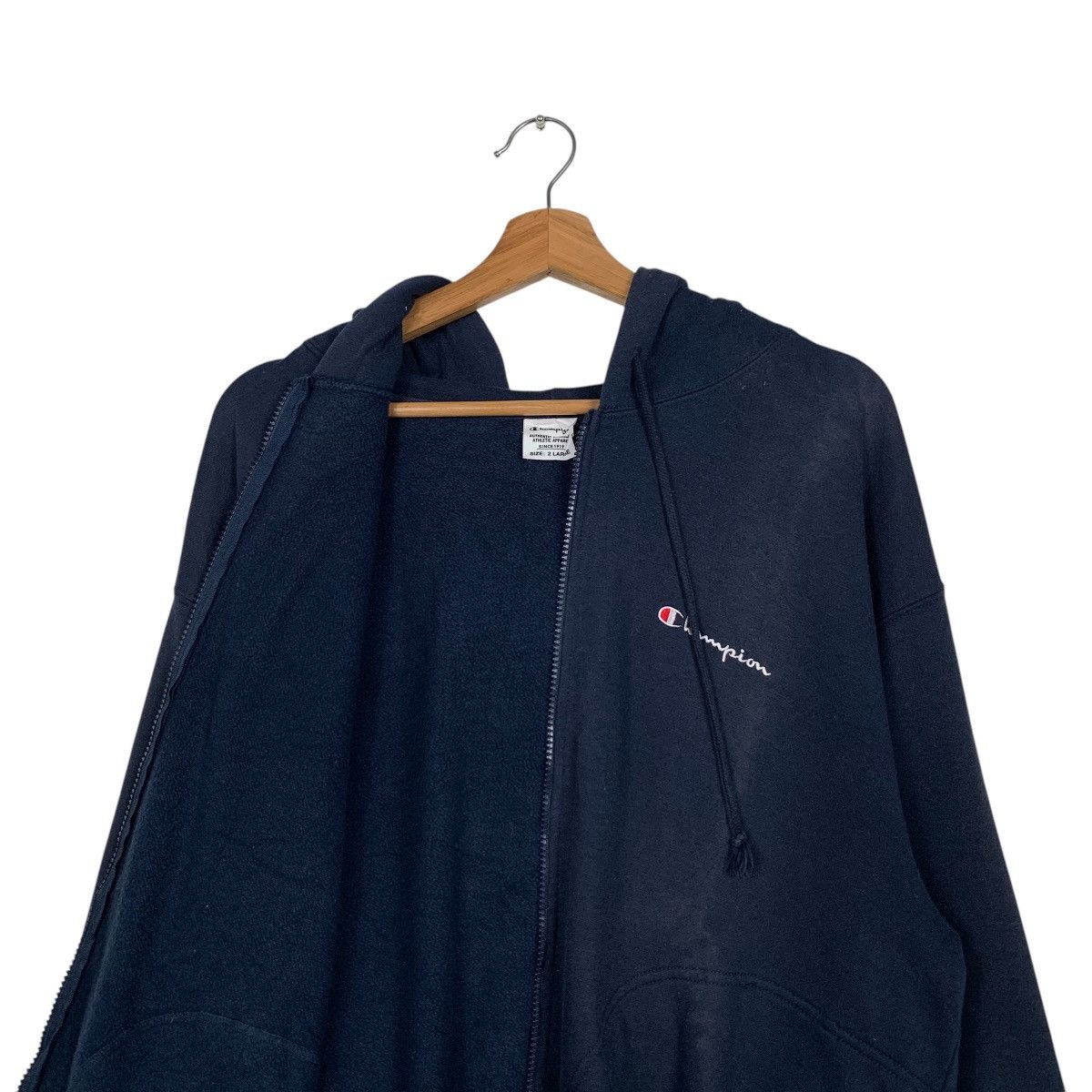 Champion CHAMPION Navy Blue Zipper Hoodies Sweatshirt #1724-C76 Size US XXL / EU 58 / 5 - 12 Thumbnail