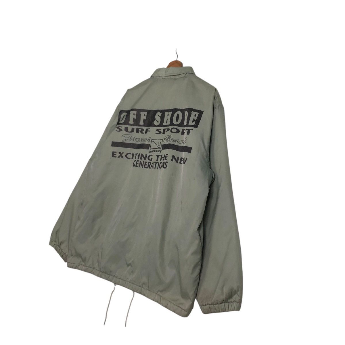 Japanese Brand × Vintage 📌Vintage Snap Button Jacket Off Shore Surf Style Big Logo Size US M / EU 48-50 / 2 - 11 Thumbnail