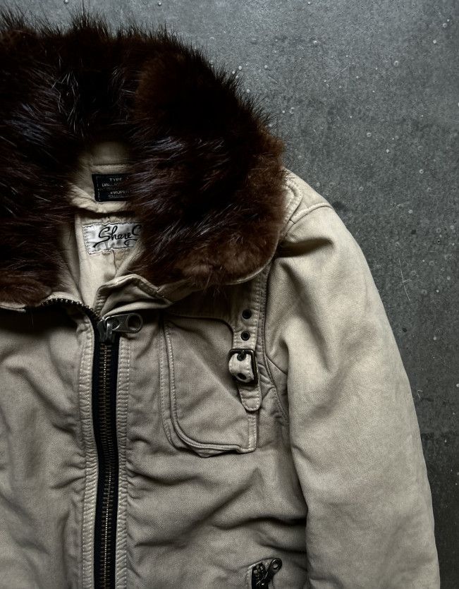 Share Spirit Homme Share Spirit Lab-Fur Collar Padded Jacket Size US XS / EU 42 / 0 - 7 Thumbnail