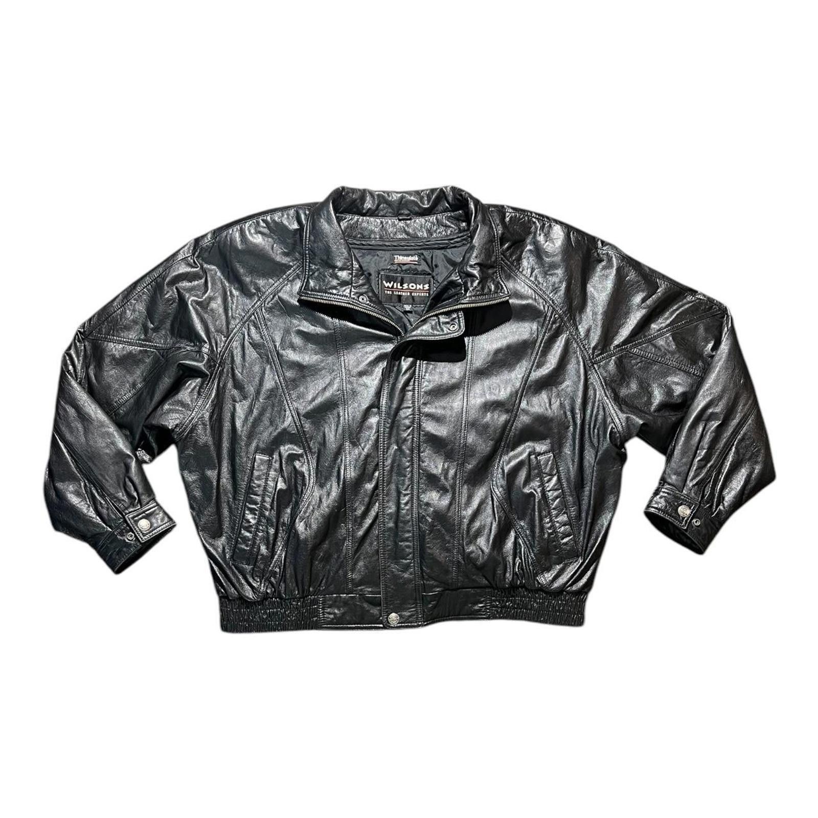Wilsons Leather VTG Wilsons Leather Thinsulate 2-in-1 Lined Leather Jacket Size XXL / US 16-18 / IT 52-54 - 1 Thumbnail