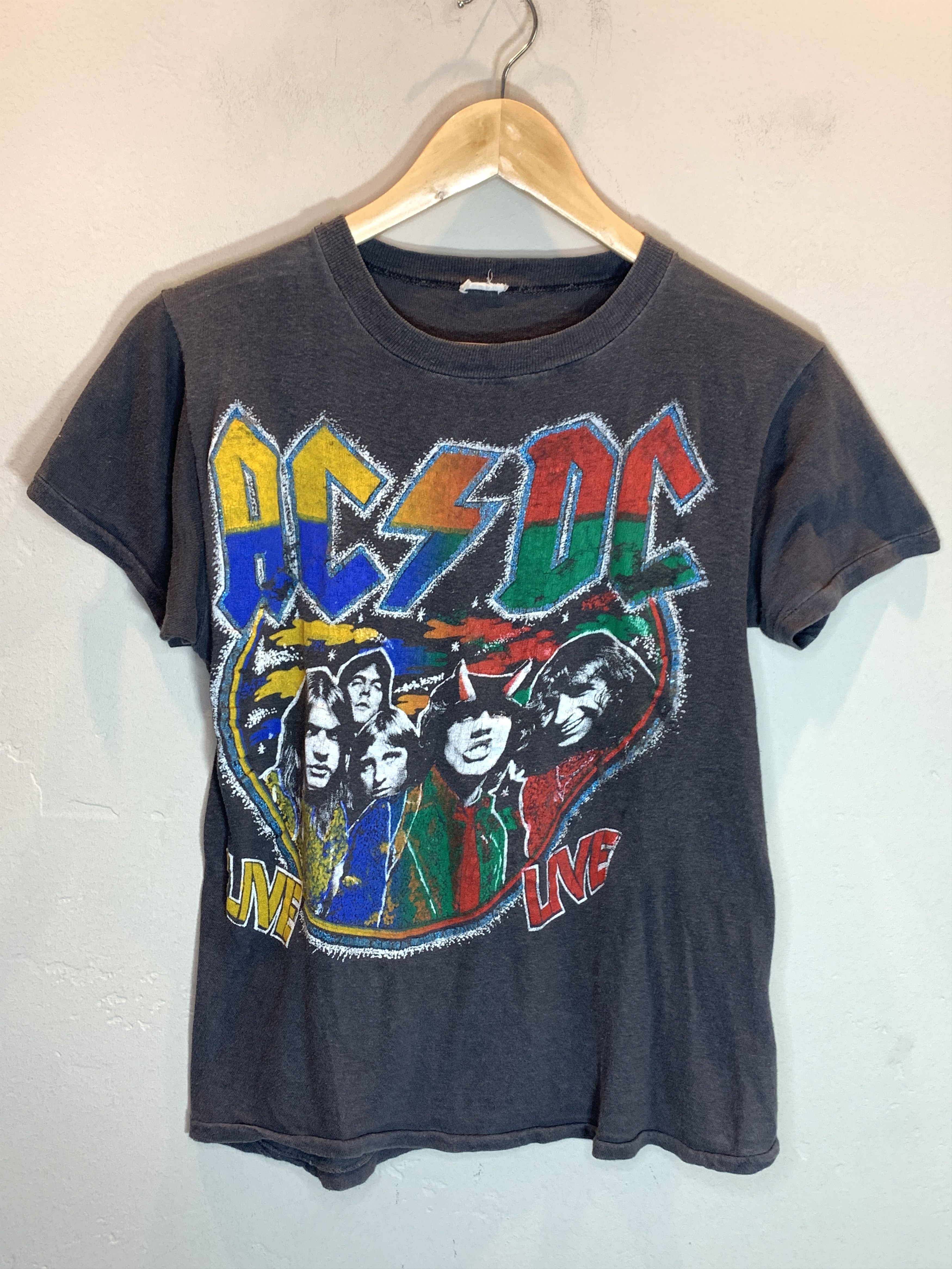 AC/DC RARE* Vintage 70’s AC/DC Highway To Hell Single Stitch Shirt Size US S / EU 44-46 / 1 - 1 Thumbnail