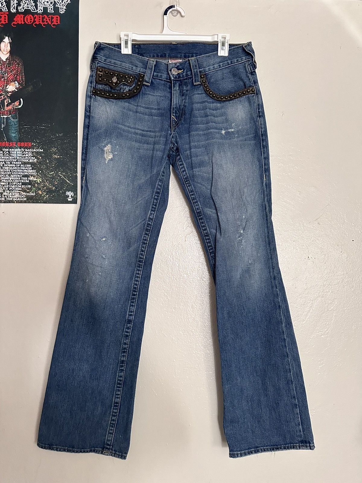 True Religion True Religion Billy Studded Jeans Size US 32 / EU 48 - 1 Thumbnail