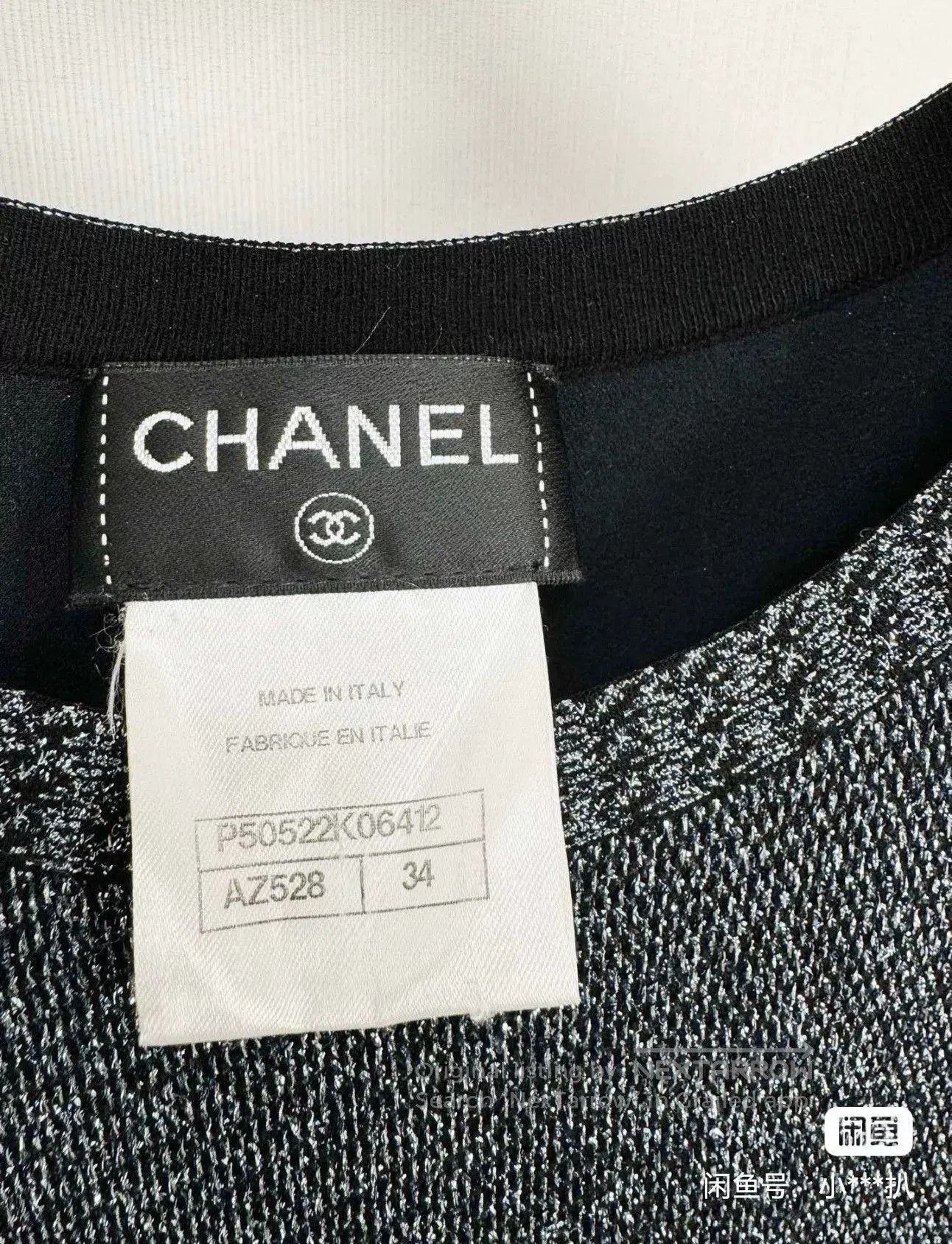 Chanel Chanel Black Pleated Short Dress. Size 33" - 4 Thumbnail