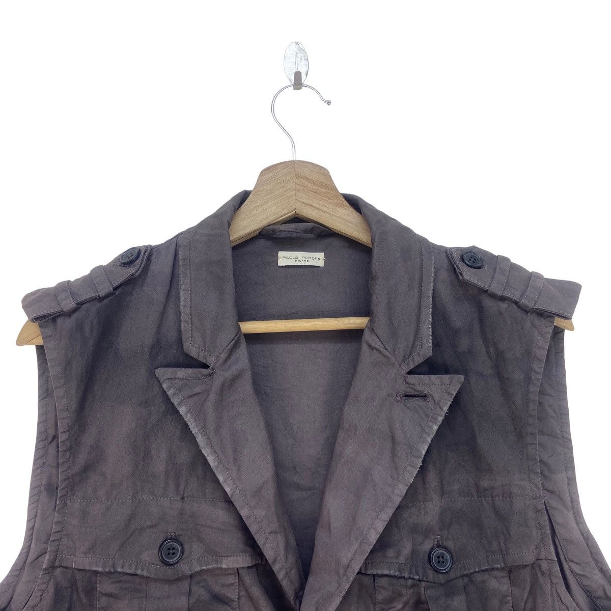 🔥Rare Emmegierrefashion Discoloured Style Sleeveless Jacket
