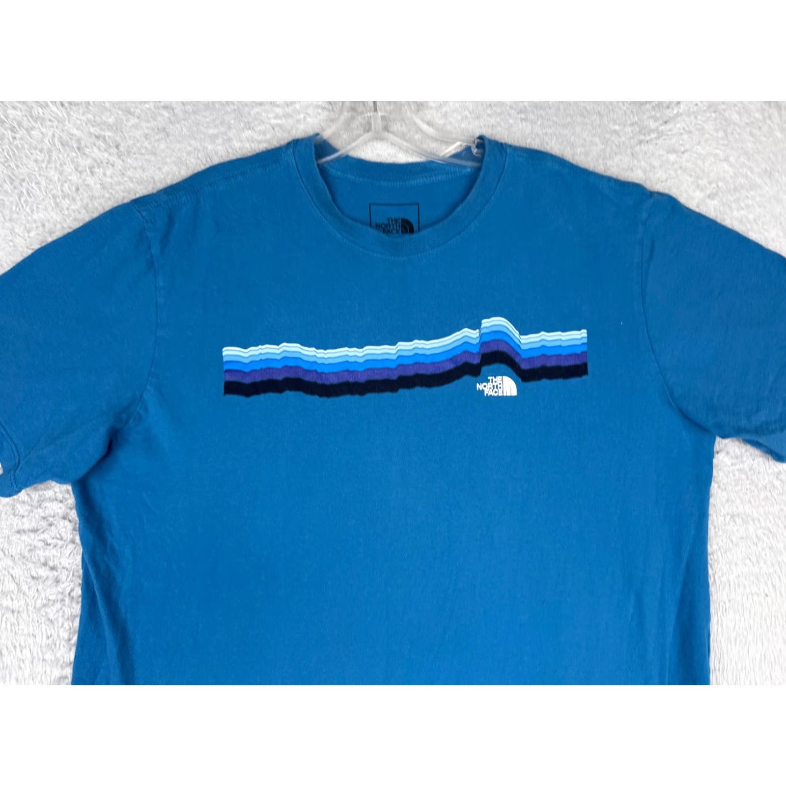The North Face The North Face Shirt Men L Blue Short Sleeve Crew Neck 100% Cotton Size US L / EU 52-54 / 3 - 4 Thumbnail