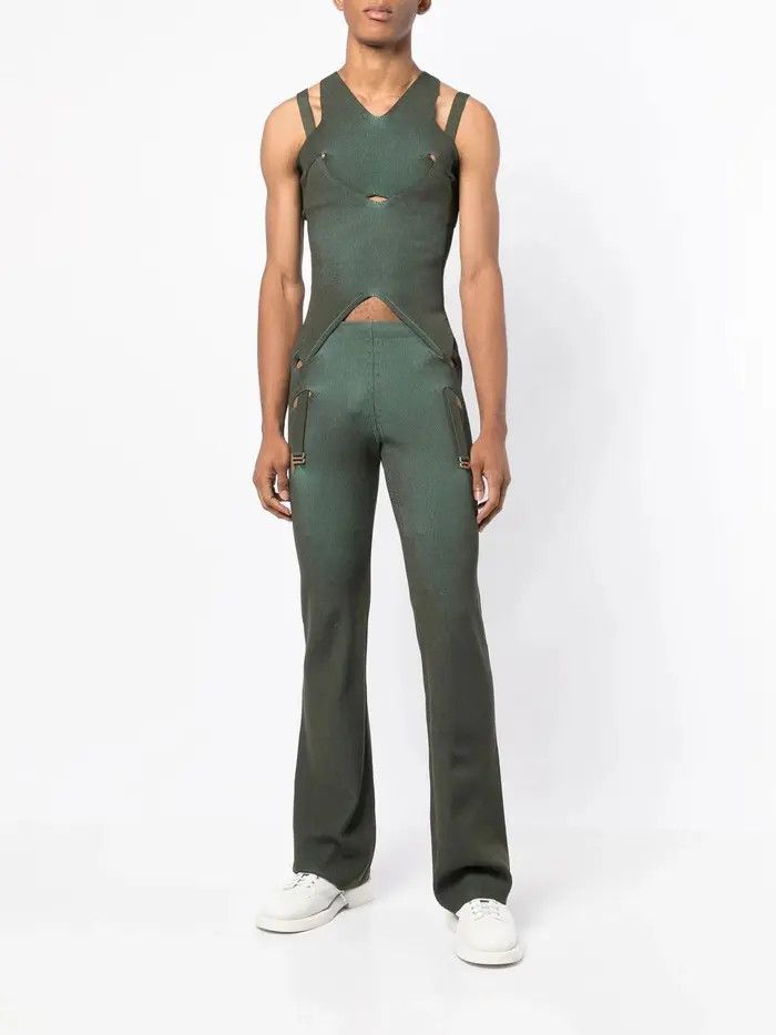 Dion Lee o1mle0325 Lock Slit Pant in Shadow Green Size 30" / US 8 / IT 44 - 3 Thumbnail