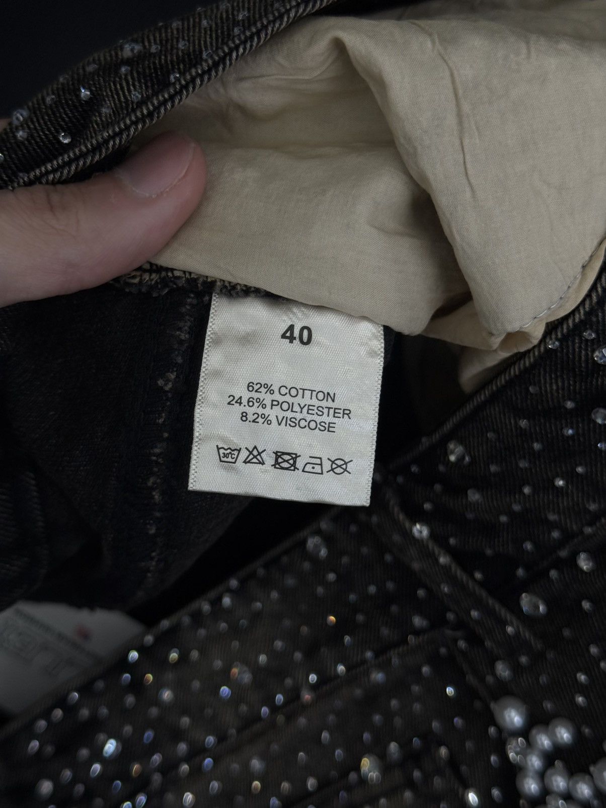 Vale Valley Vale Rhinestone Shorts Black Size 40 (NEW) Size US 40 / EU 56 - 11 Thumbnail