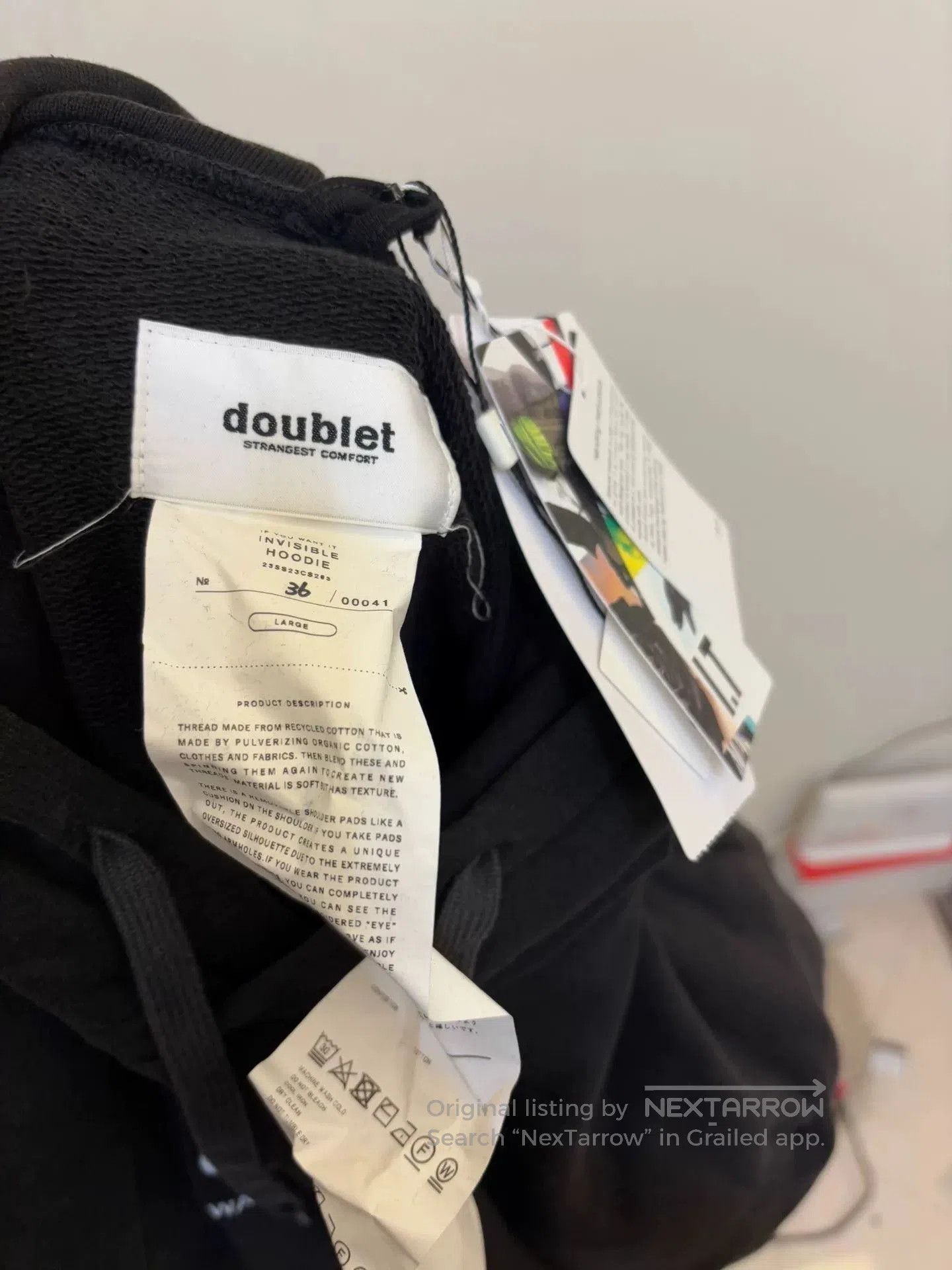 Doublet doublet Oversized Shoulder Pad Sweatshirt. Size US L / EU 52-54 / 3 - 7 Thumbnail