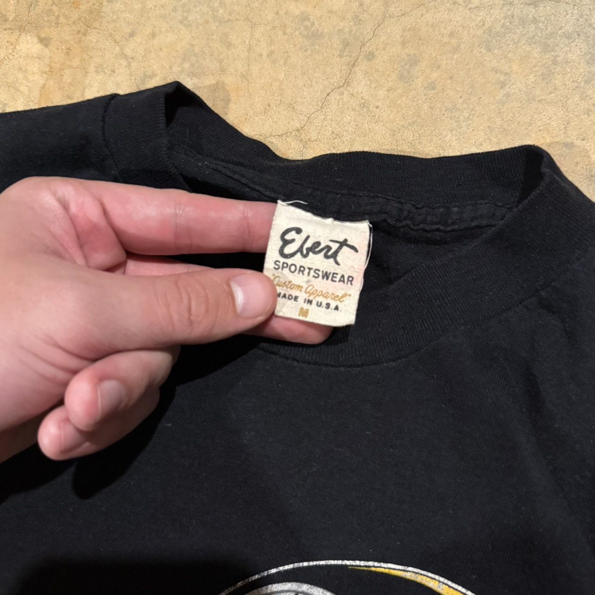 Vintage 80s Pittsburgh Steelers Faded Distressed Paper Thin Tee ERD Size US S / EU 44-46 / 1 - 4 Thumbnail