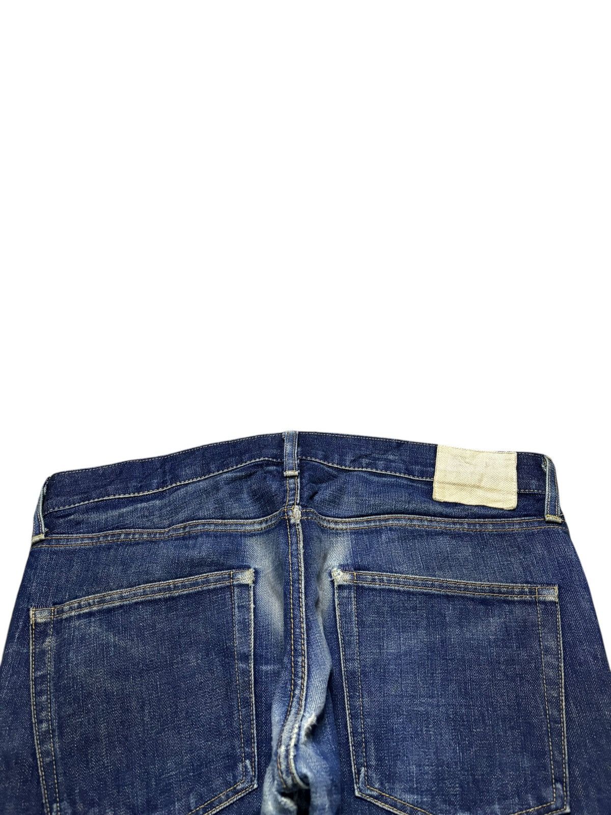 Designer × Japanese Brand Vintage Japanese Brand Selvedge Button Fly Mud Wash Jeans Size US 33 - 9 Thumbnail