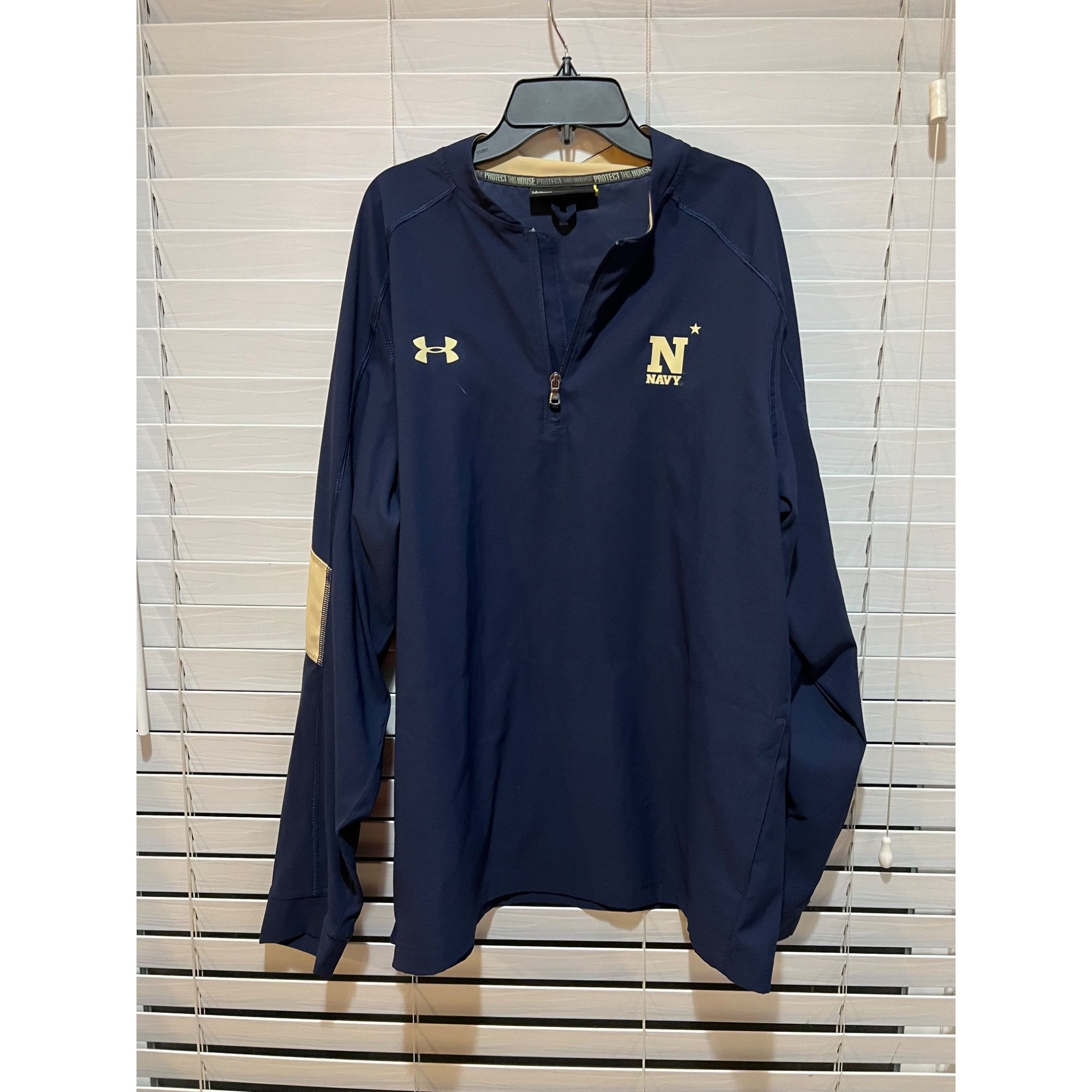 Under Armour Under Armour Navy Midshipmen 1/4 Zip Pullover - Size L Size US L / EU 52-54 / 3 - 1 Thumbnail