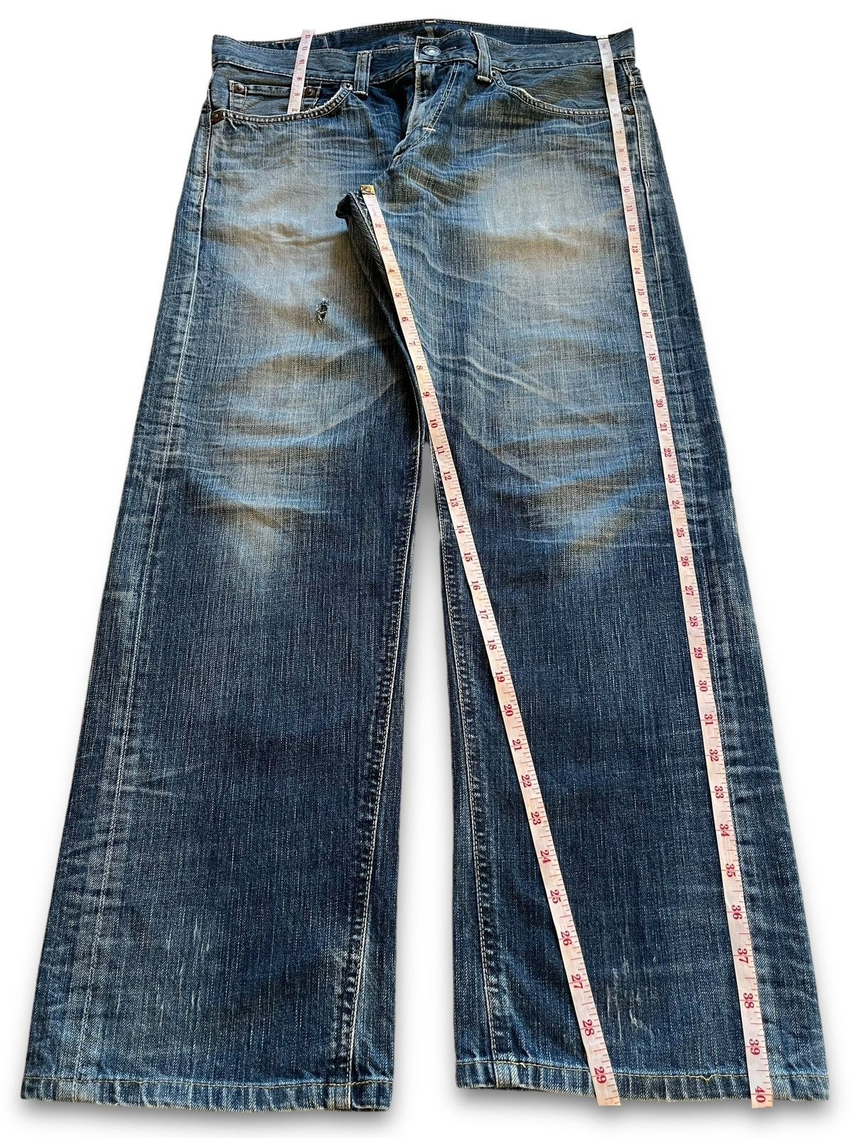 Edwin × Japanese Brand Vintage Japanese Edwin 503 Blue Trip Baggy Style Jeans Size US 36 / EU 52 - 13 Thumbnail