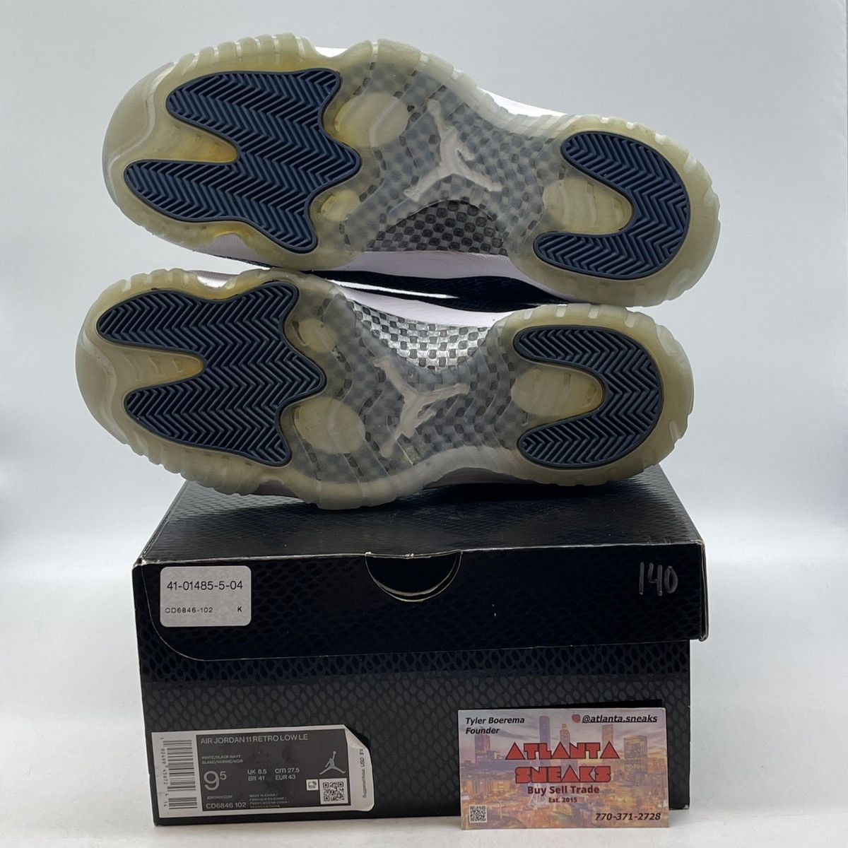 Jordan Brand Air Jordan 11 low navy snakeskin Size US 9.5 / EU 42-43 - 7 Thumbnail