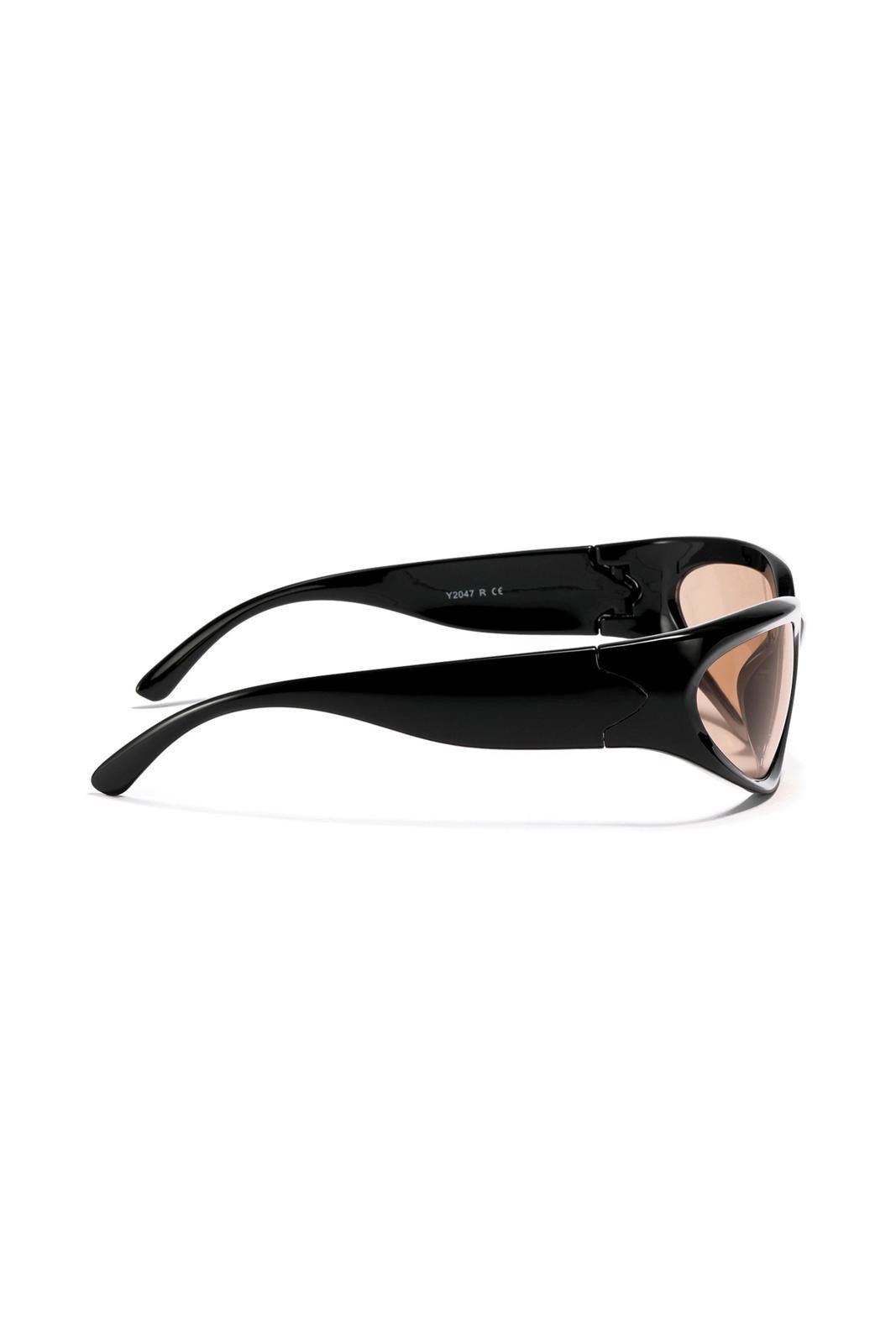 Japanese Brand Vtg Vintage Y2k Futuristic Black Sunglasses Unisex OS Size ONE SIZE - 7 Thumbnail