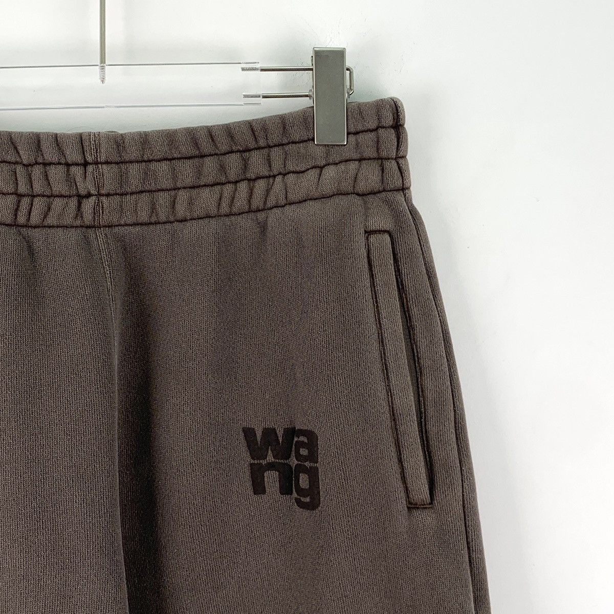 Alexander Wang Alexander Wang Coffee Logo Cuffed Casual Sweatpants K26WX Size 25" / US 0 / IT 36 - 3 Thumbnail