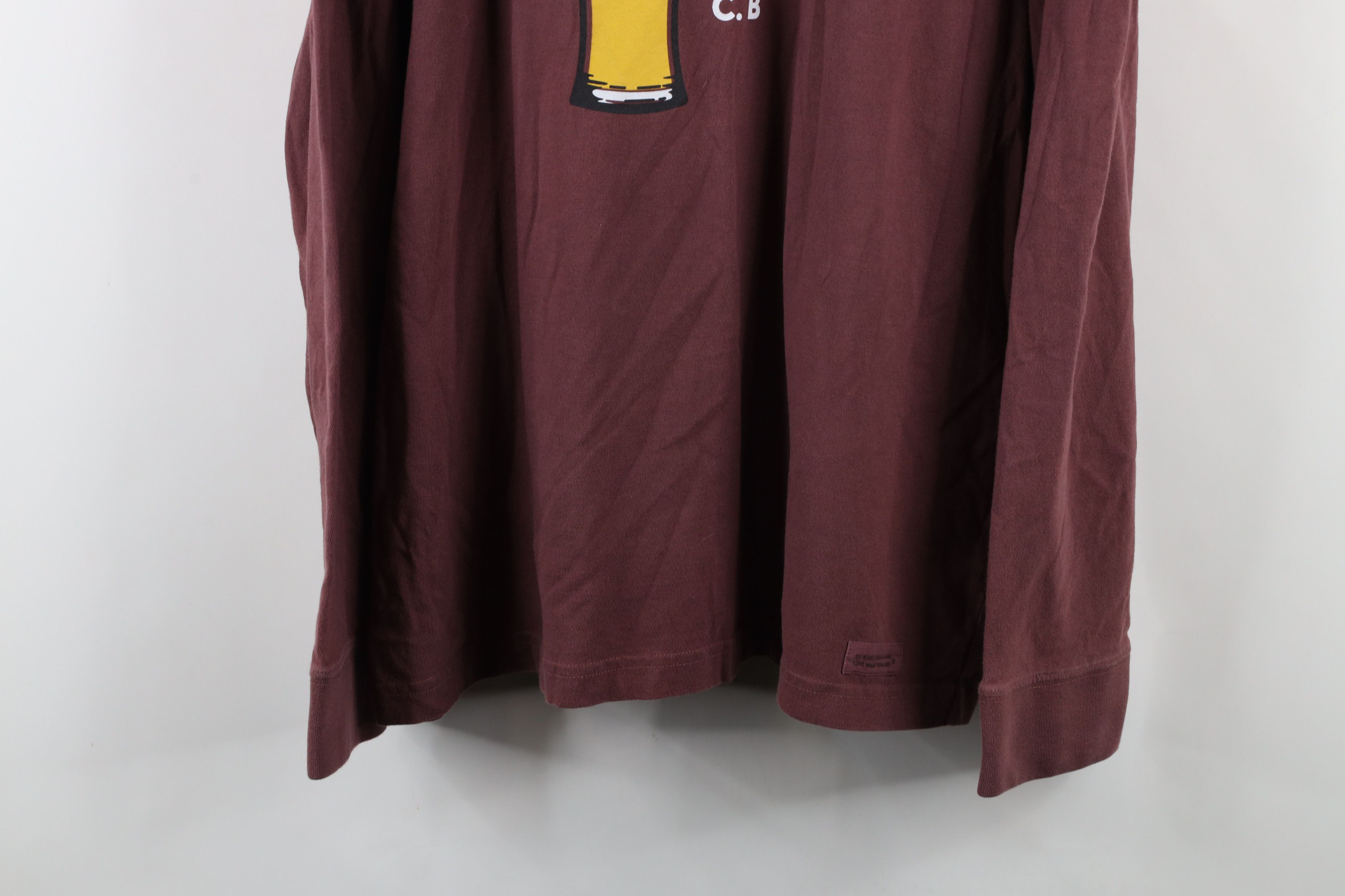 Life is Good × Vintage Life Is Good Do I Want A Beer Long Sleeve T-Shirt Red Size US L / EU 52-54 / 3 - 3 Thumbnail