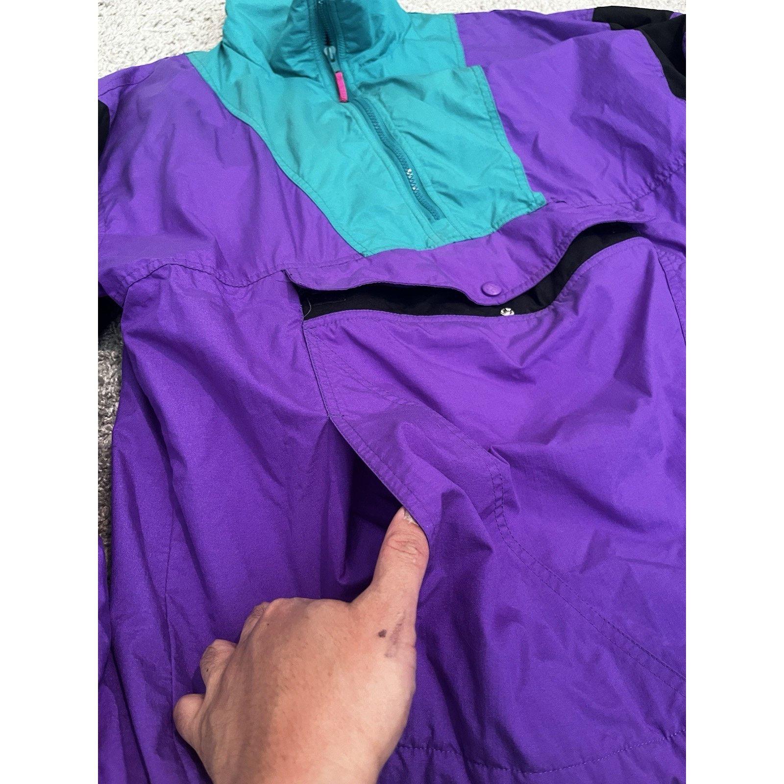 Helly Hansen Vtg Helly Hansen Anorak Jacket 90s Purple Teal L Hong Kong Size US L / EU 52-54 / 3 - 6 Thumbnail