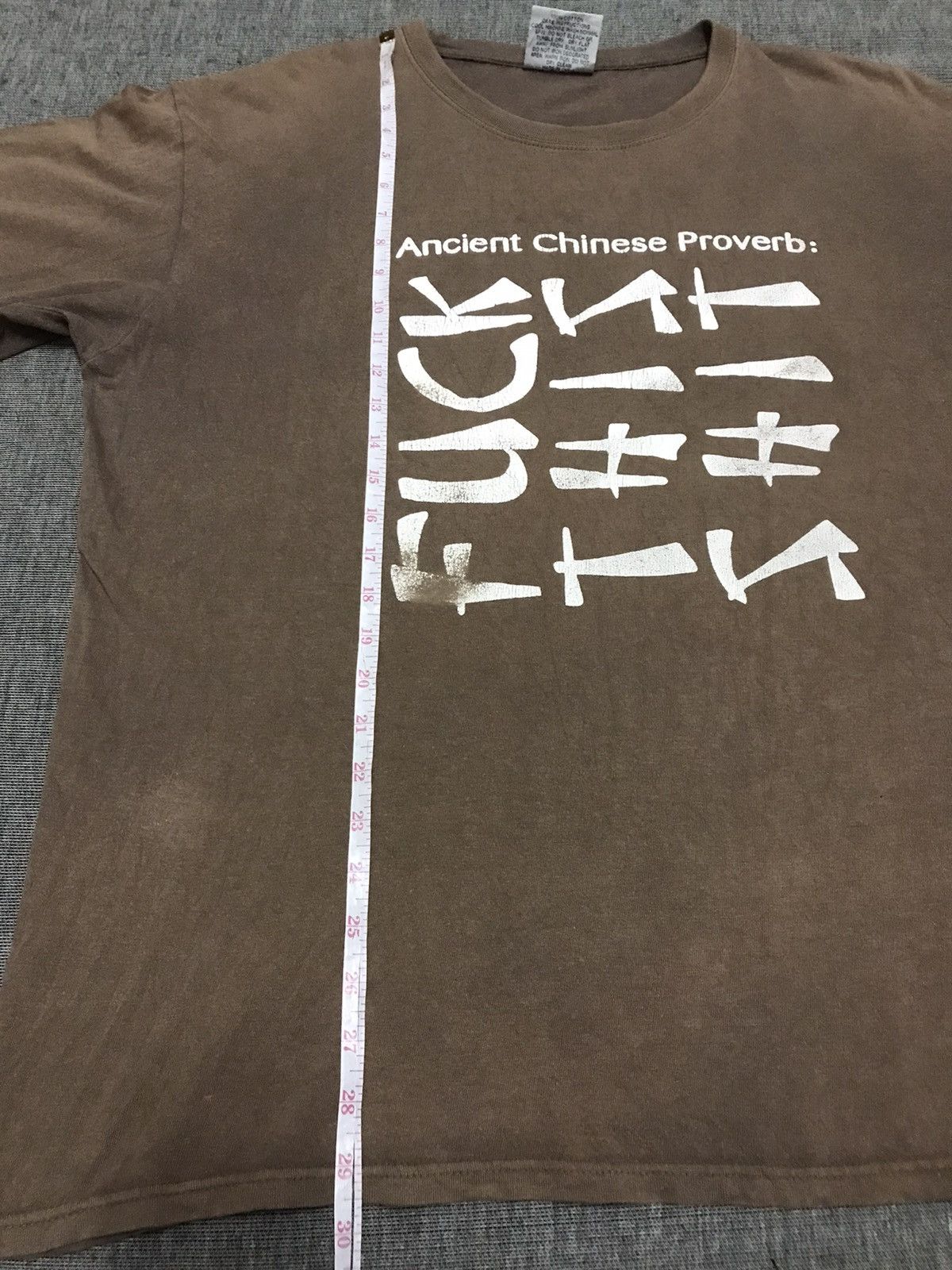 Other × Vintage Vintage Wording Tees Ancient Chinese Proverb:FUCK THIS SHIT Size US XL / EU 56 / 4 - 10 Thumbnail
