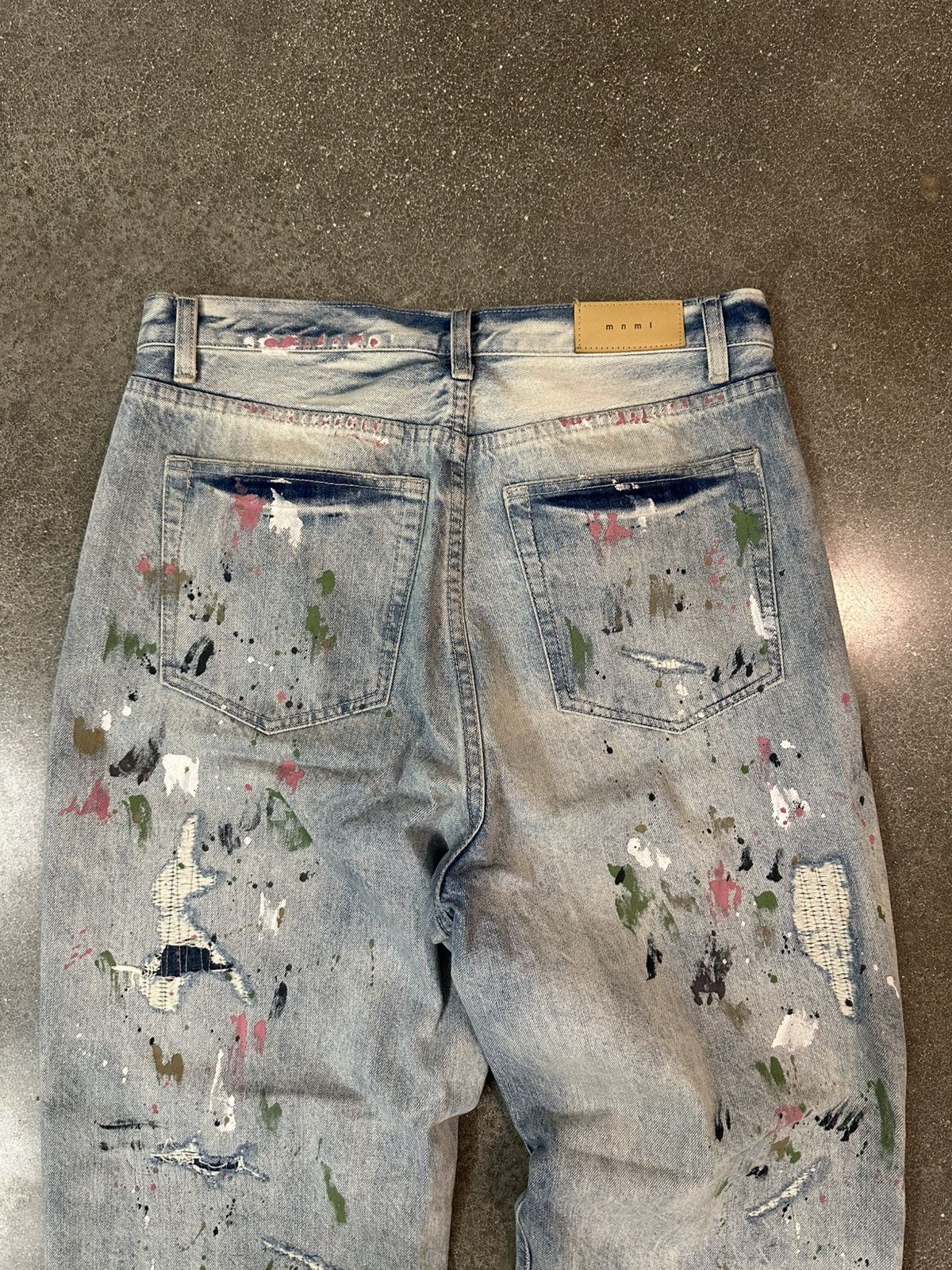 MNML MNML Ultra Baggy Paint Denim Size US 31 - 5 Thumbnail