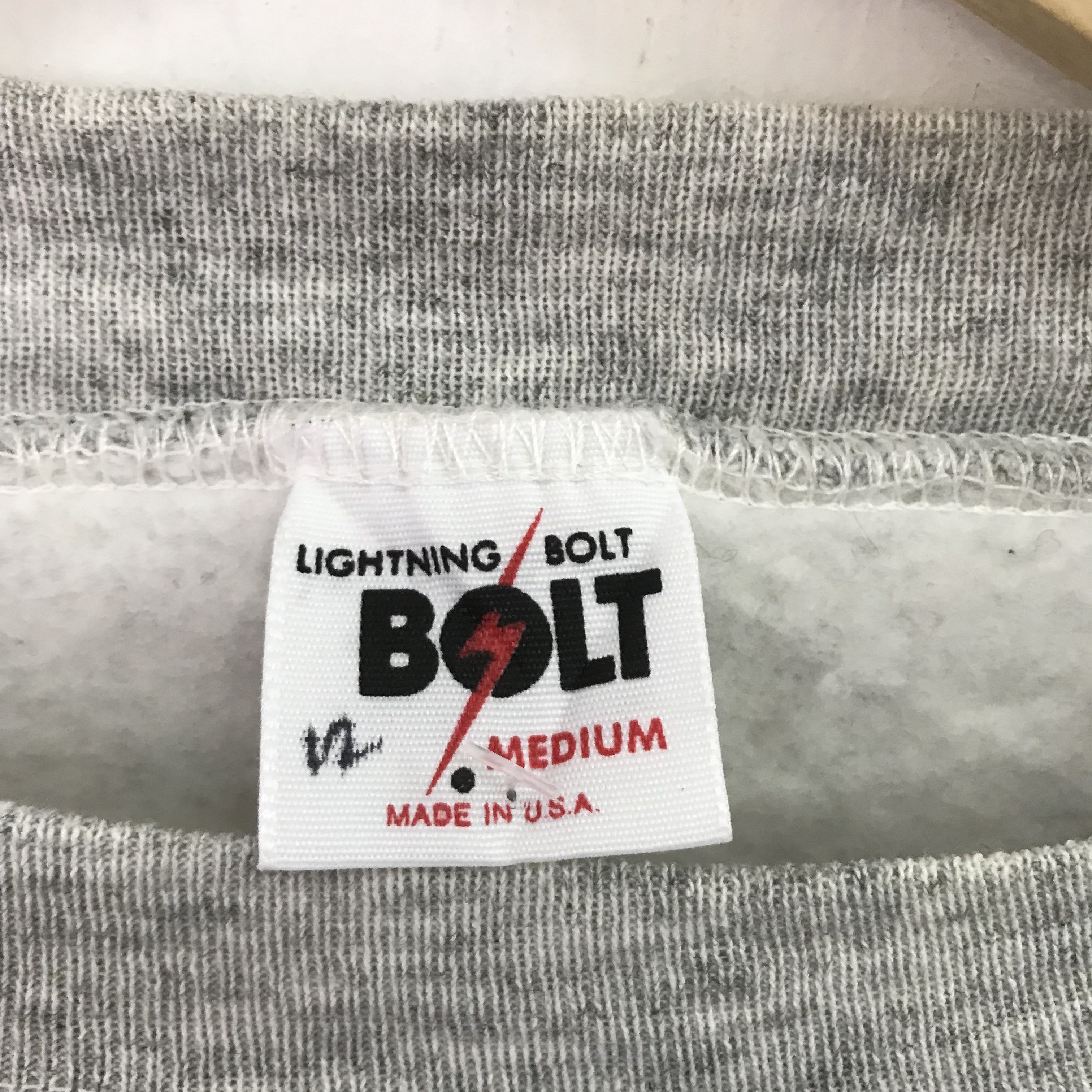 Lightning Bolt Vintage 90's Lightning Bolt Gray Sweatshirt - 512 Size US M / EU 48-50 / 2 - 7 Thumbnail