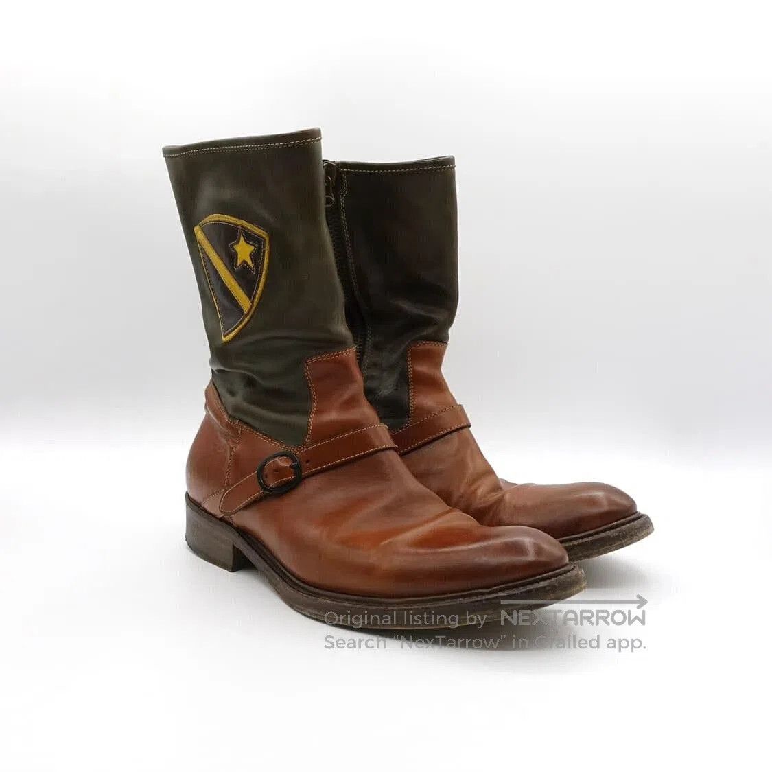 Vintage Vintage Retro Engineer Leather Boots. Size US 9 / EU 42 - 3 Thumbnail