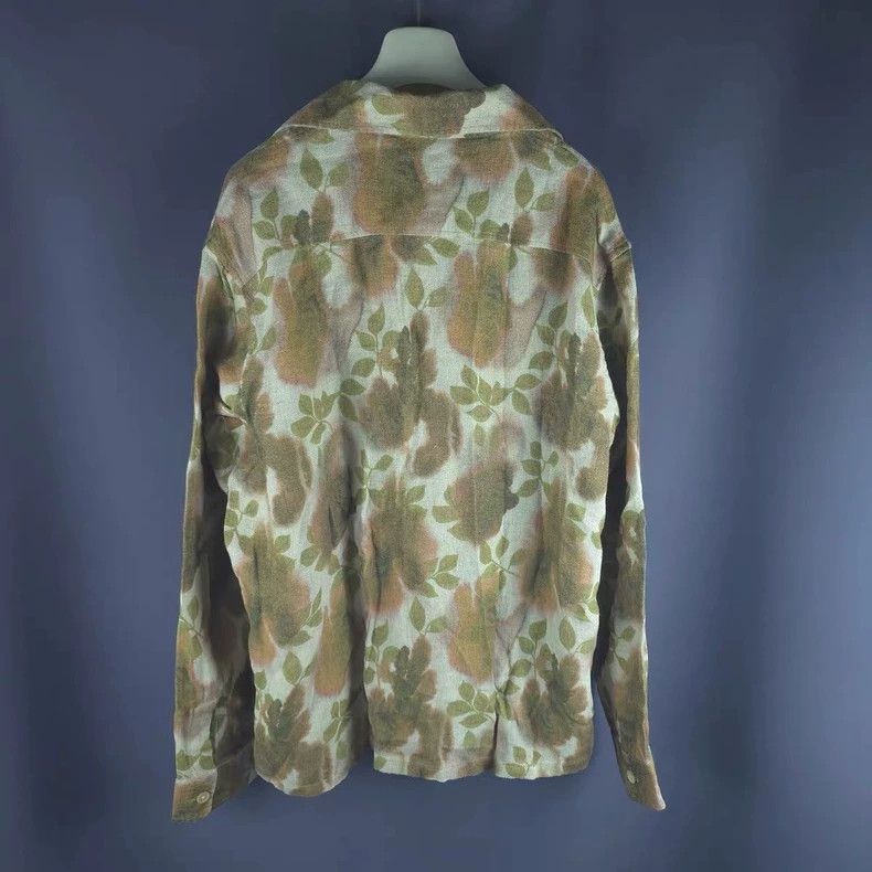 Our Legacy Our Legacy size50 Floral linen tie-dye shirt Size US M / EU 48-50 / 2 - 2 Thumbnail