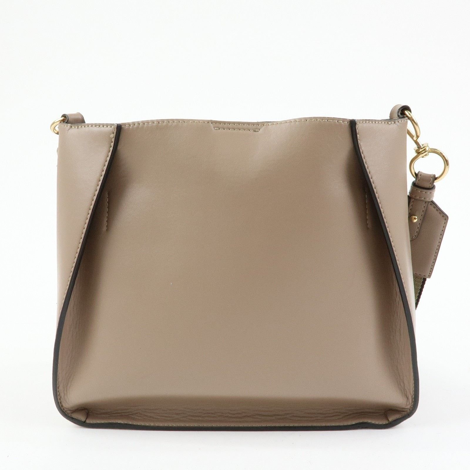 Stella McCartney Stella McCartney Logo Faux Leather Shoulder Bag Beige Size ONE SIZE - 2 Thumbnail