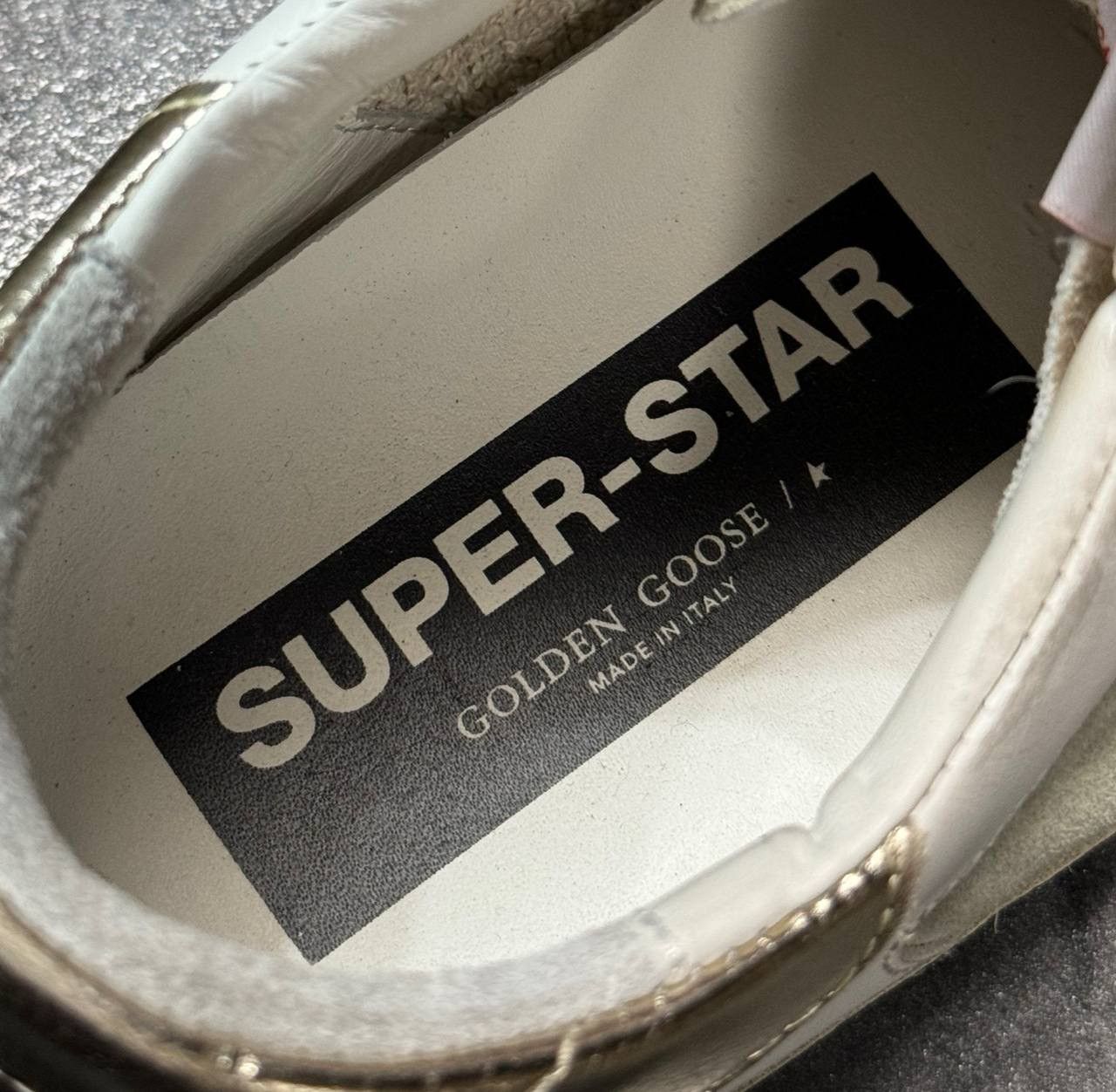 Golden Goose Golden Goose White & Green SuperStar Double Sneakers Size 40 Size US 10 / IT 40 - 7 Thumbnail