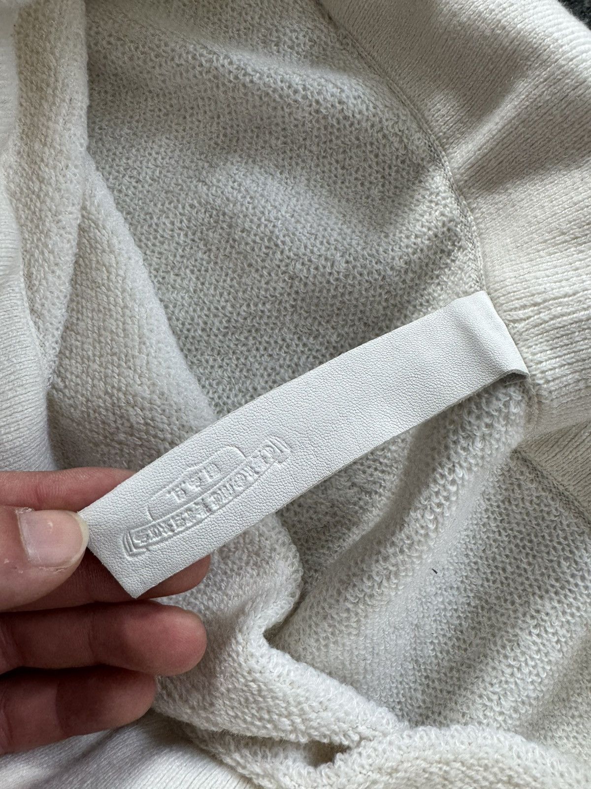 Chrome Hearts Chrome Hearts Beige & Black Embroidered Cashmere Sweatpants Size US 36 / EU 52 - 3 Thumbnail