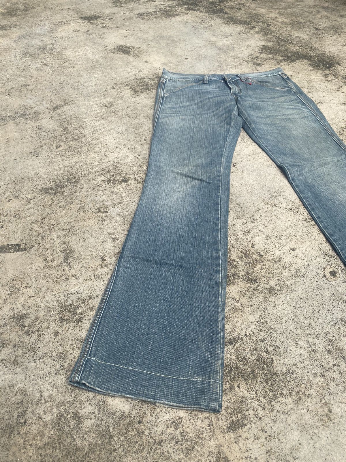 Designer × Diesel × If Six Was Nine Flare Jeans Diesel Faded Low Rise Bootcut Size US 30 / EU 46 - 1 Thumbnail