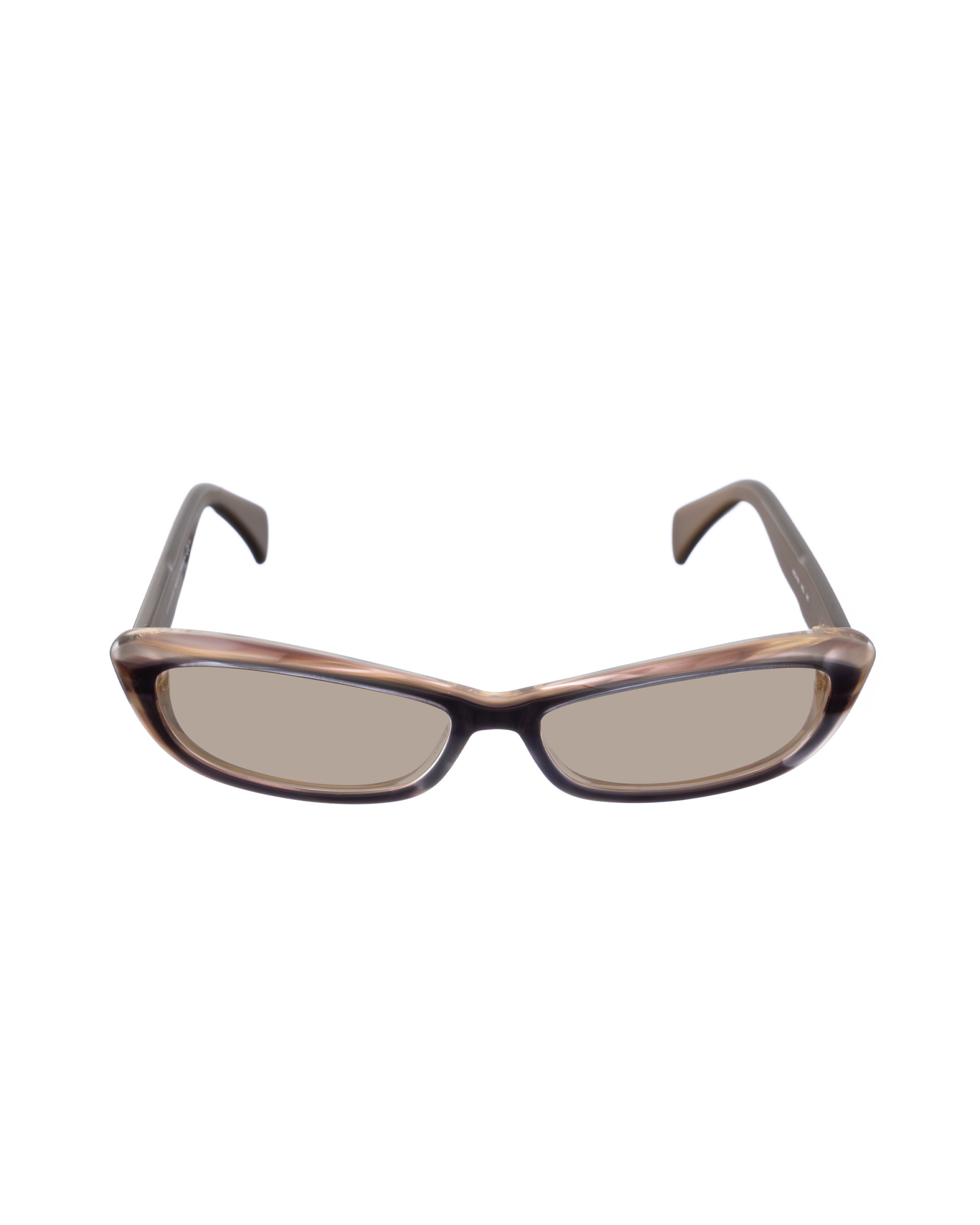 Alexander McQueen Alexander McQueen 90s Double Brown Cat-Eye Sunglasses Size ONE SIZE - 3 Thumbnail