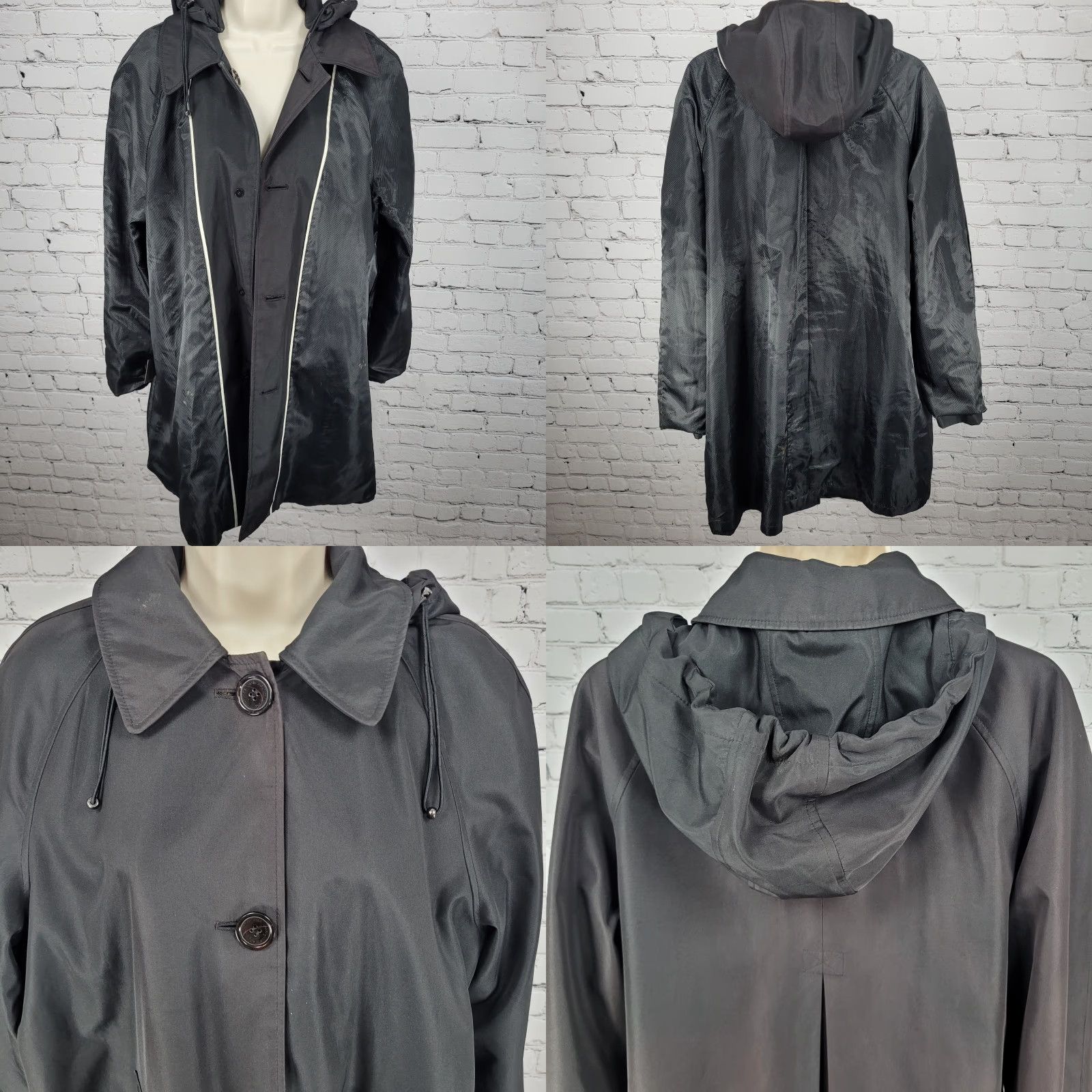 Vintage Marc New York Trench Coat Buttoned Zipped Pockets Removable Hood Size Large Size L / US 10 / IT 46 - 8 Thumbnail