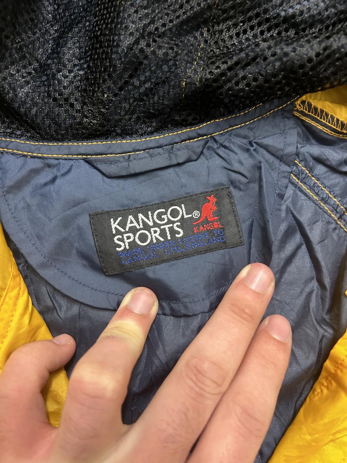 Kangol Kangol Sports Vintage Pullover Jacket - Navy & Yellow Size US L / EU 52-54 / 3 - 7 Thumbnail