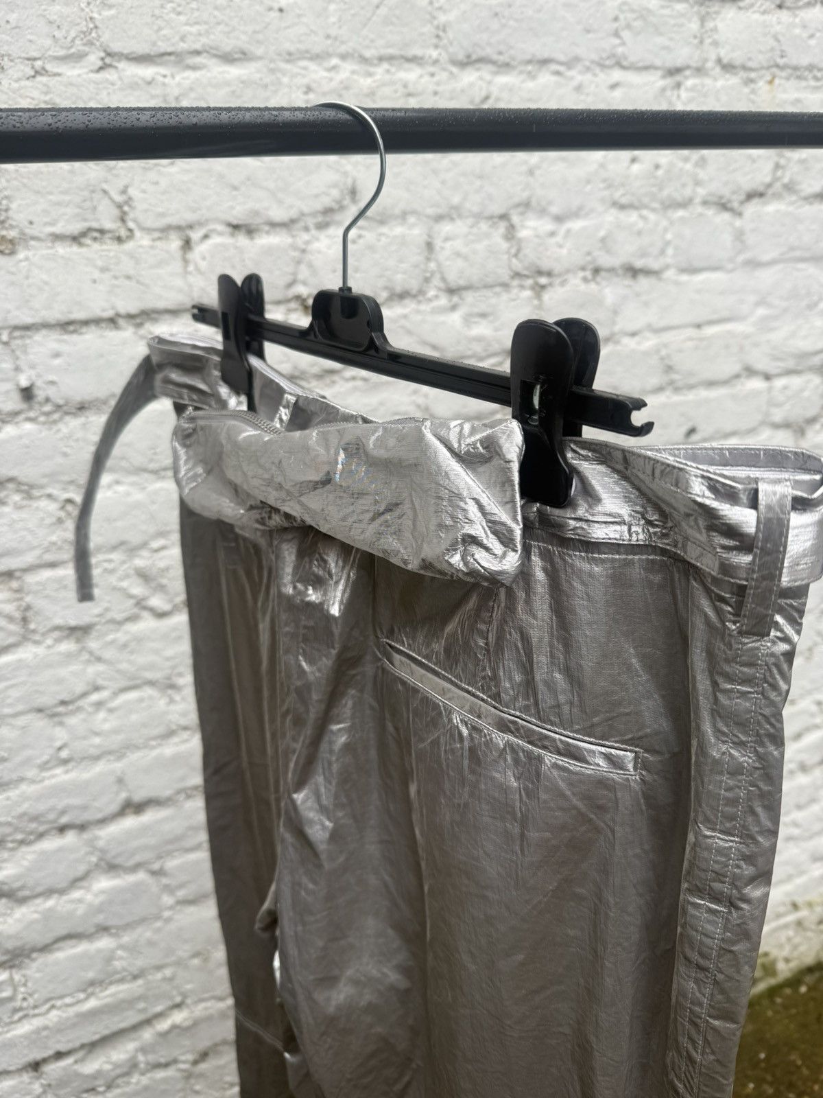 Helmut Lang Silver Helmut Land 2022 Runway wide-leg cargo trousers Size US 28 / EU 44 - 11 Thumbnail