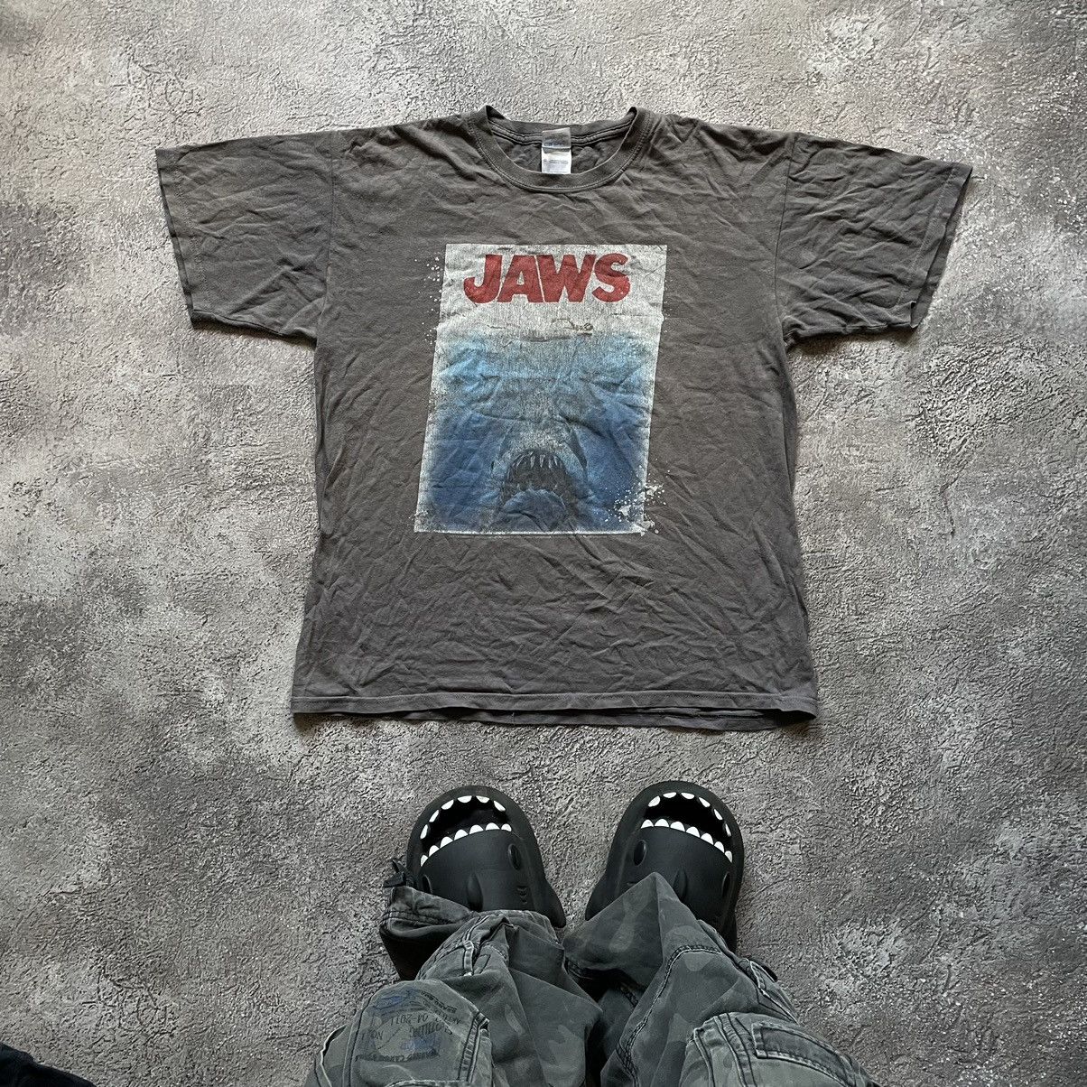 Band Tees Vintage Y2K JAWS MOVIE BAND ABSTRACT ANGRY SKELETON Size US L / EU 52-54 / 3 - 1 Thumbnail