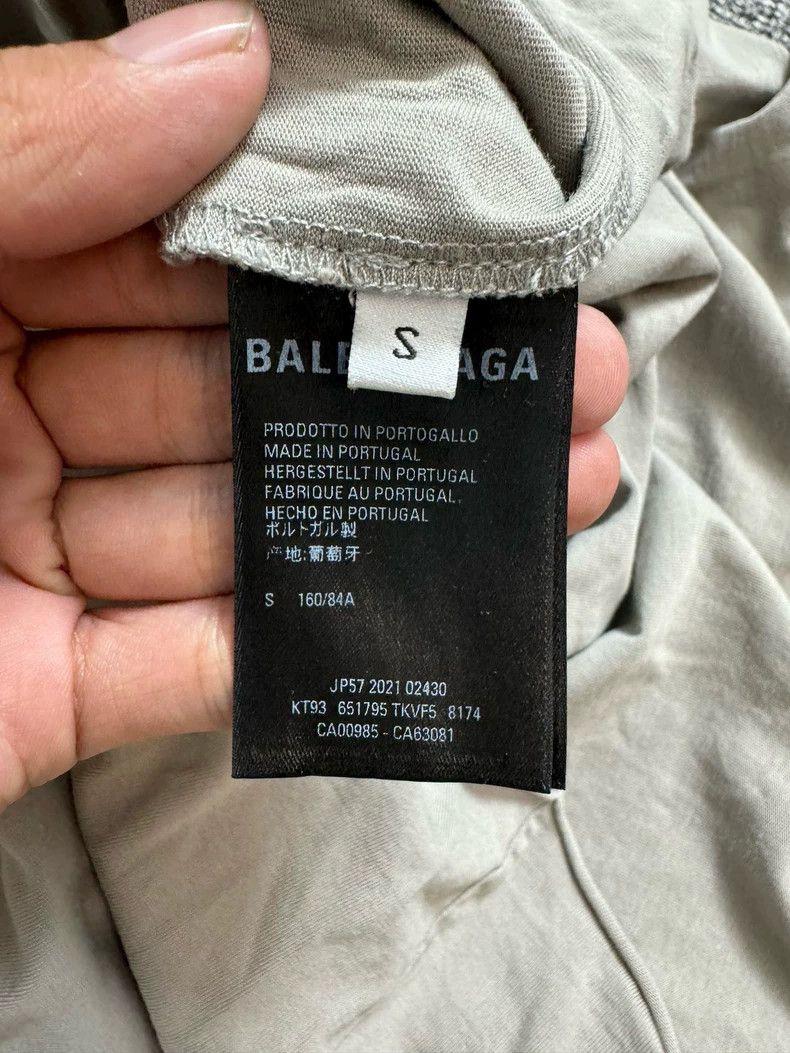 Balenciaga Balenciaga Brown mosaic BB letter logo ripped short sleeve Size US S / EU 44-46 / 1 - 5 Thumbnail