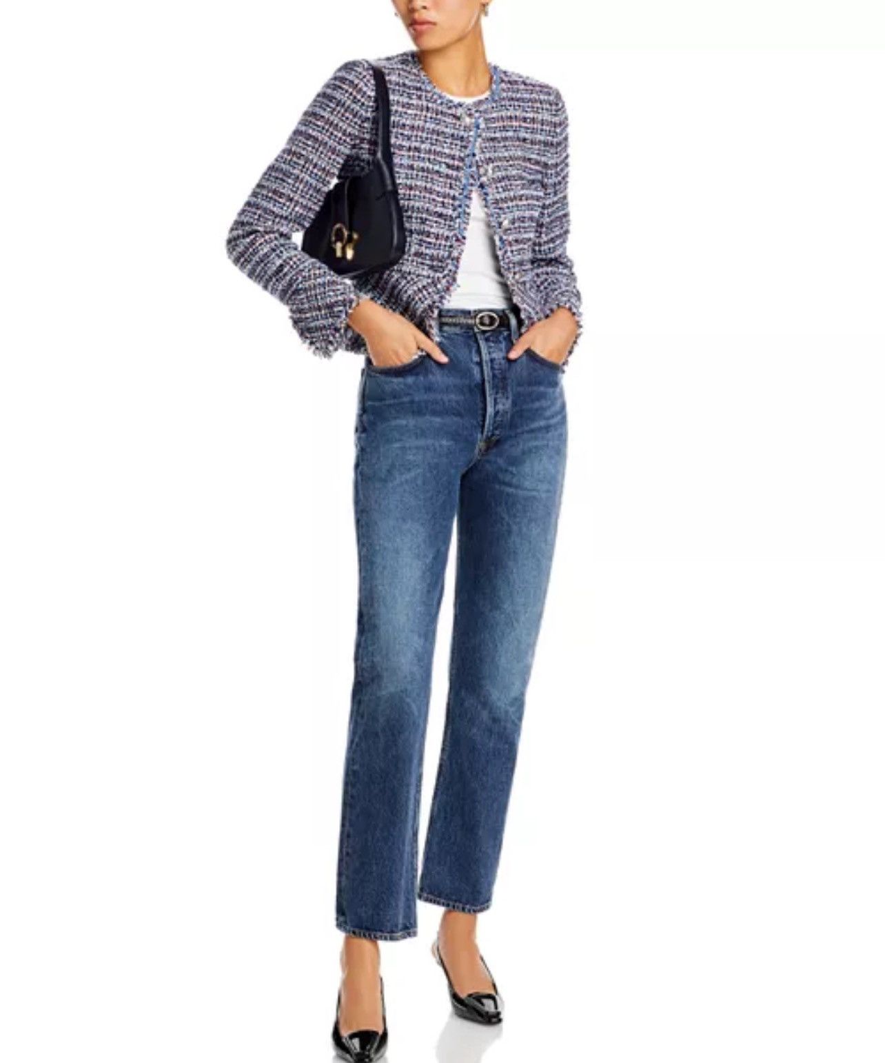 Derek Lam 10 Crosby Derek Lam 10 Crosby Elizabeth Tweed Peplum Jacket size 00 Size XXS / US 00 / IT 34 - 4 Thumbnail